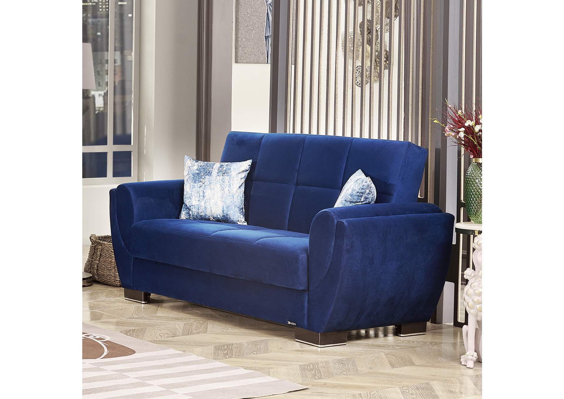 Air Armada Loveseat - #104 Microfiber Blue image 6