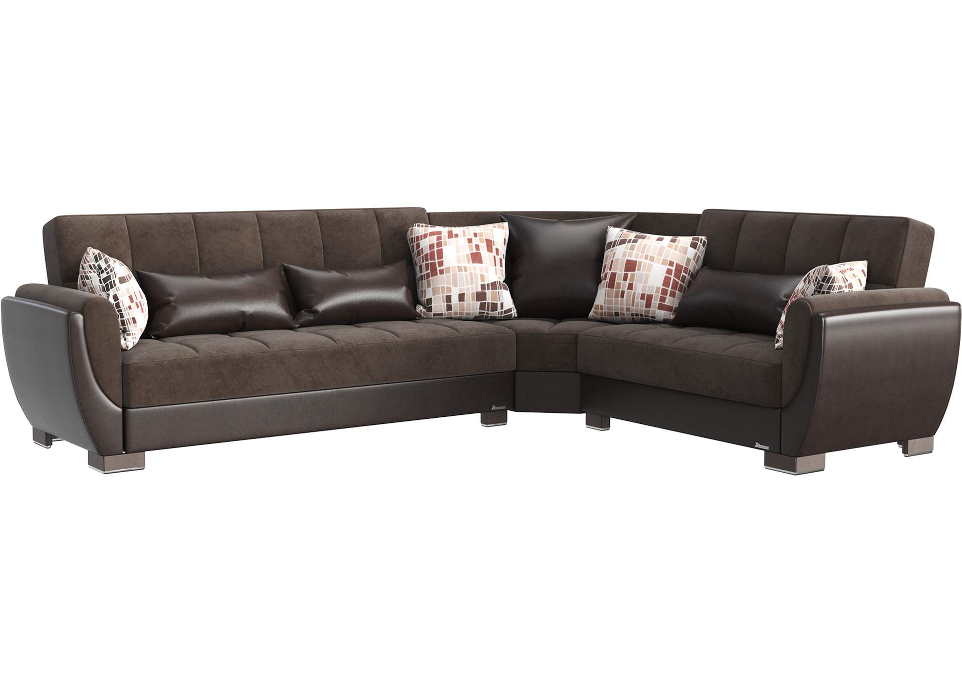 Armada Air Sectional S+L+W - #107 Brown - Brown image 1