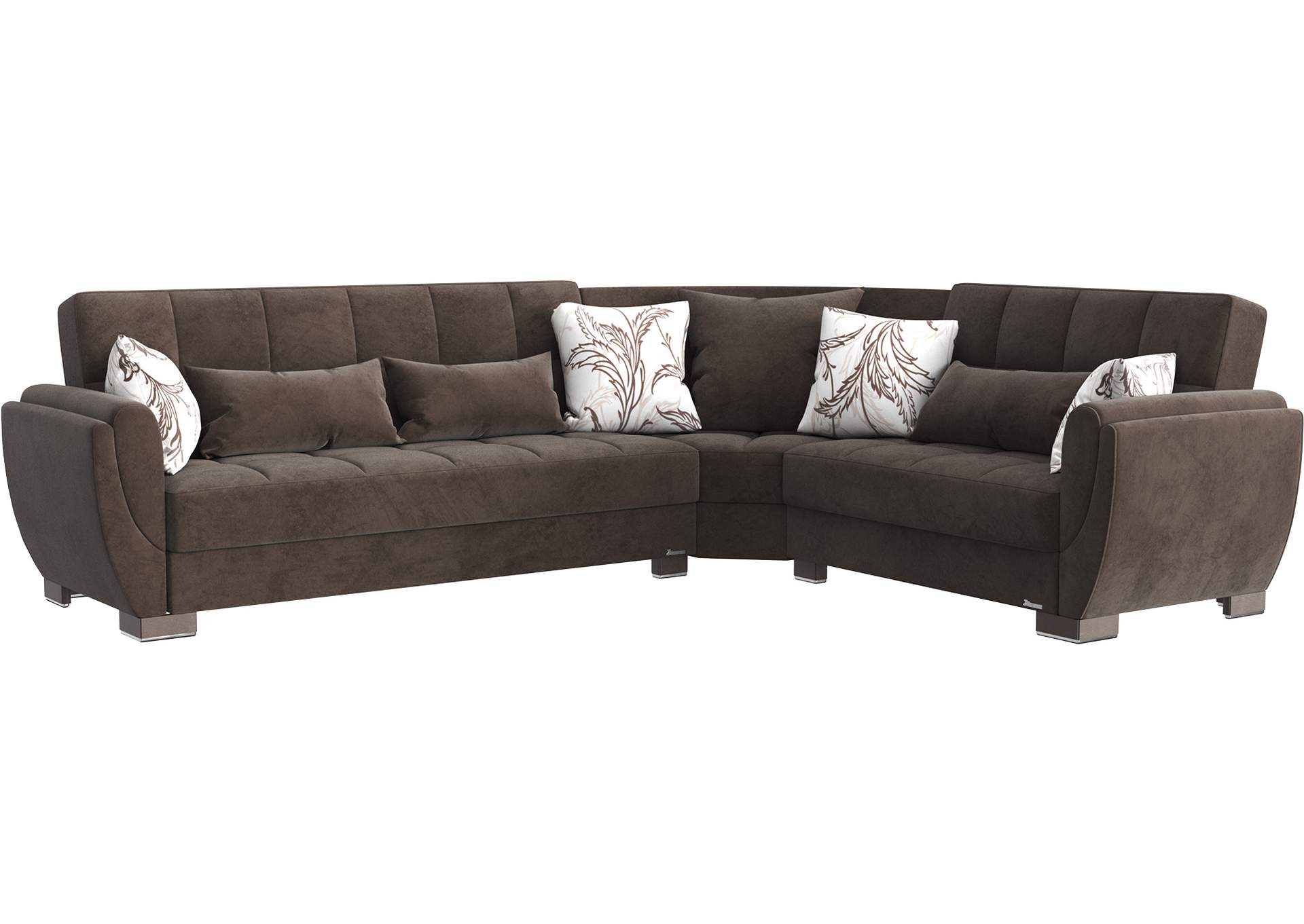 Armada Air Sectional S+L+W - #108 Brown - Brown image 1