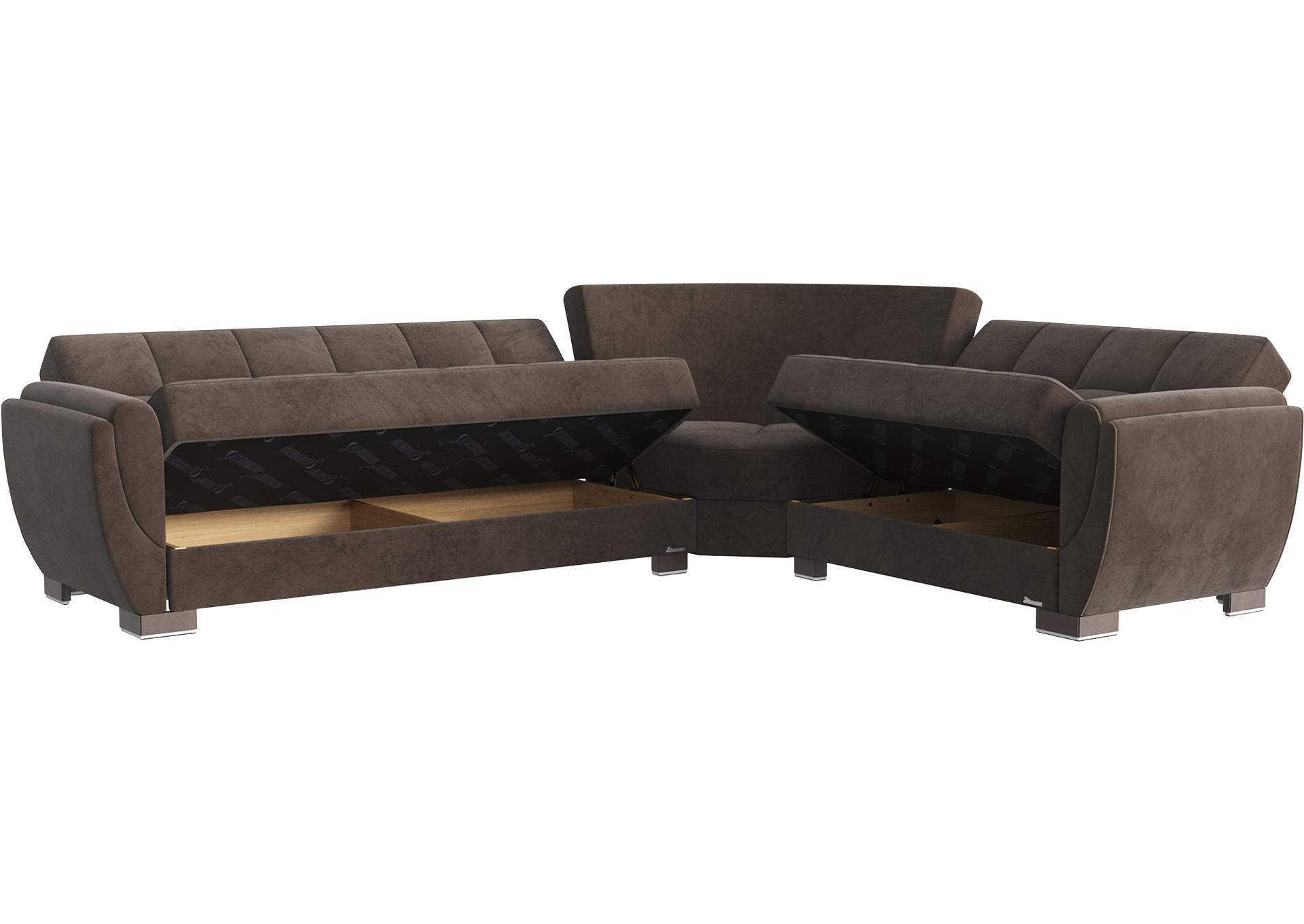 Armada Air Sectional S+L+W - #108 Brown - Brown image 3
