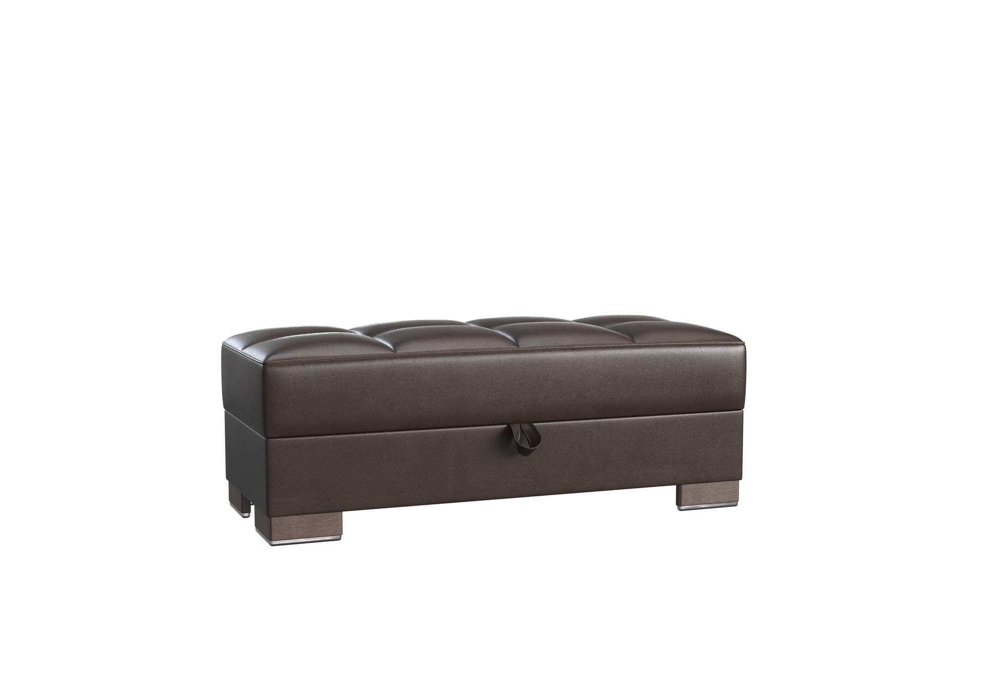 Armada Lounge Sectional Ottoman - #16 Brown Pu image 1