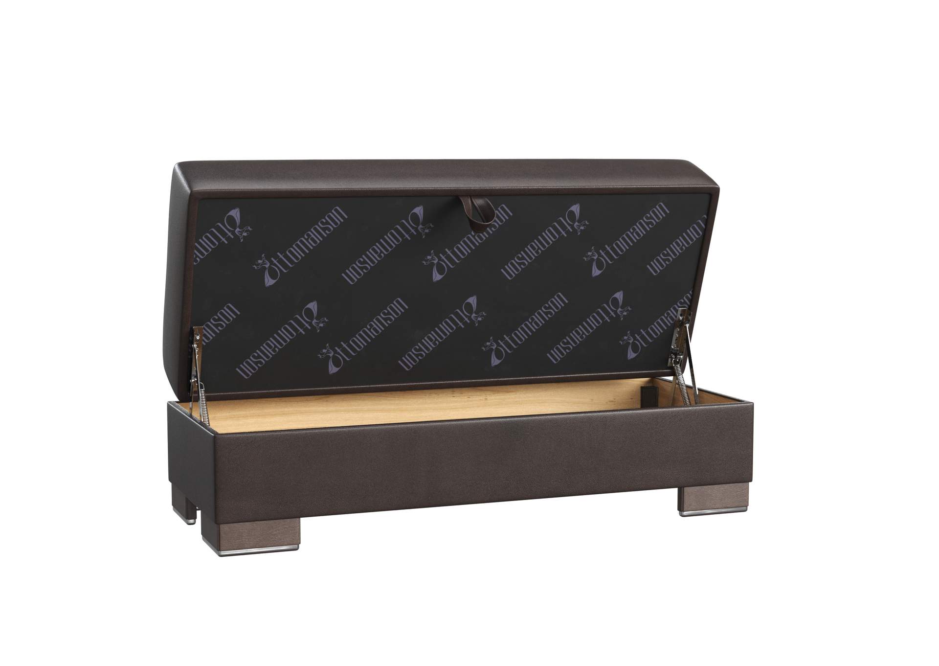 Armada Lounge Sectional Ottoman - #16 Brown Pu image 3