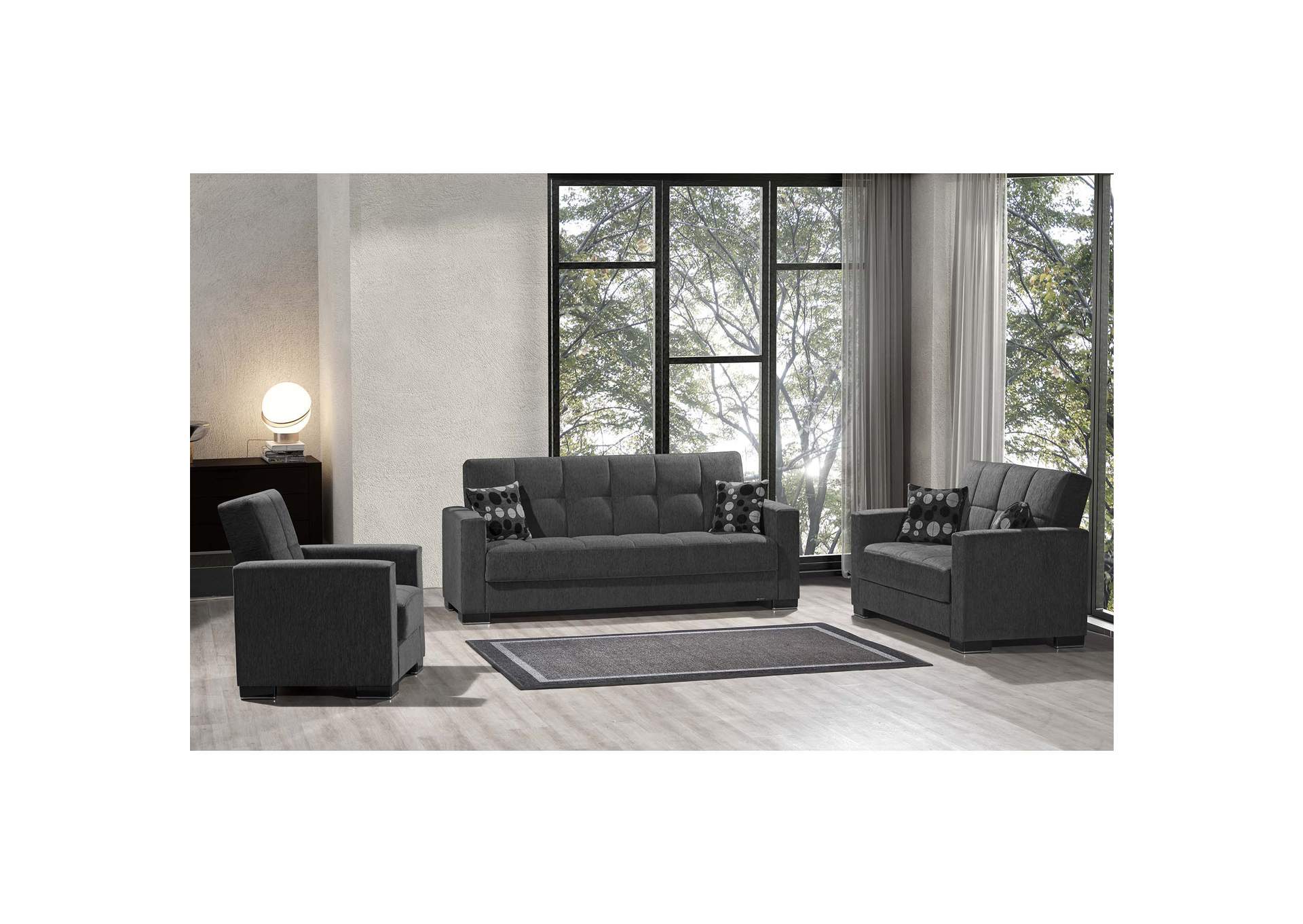 Armada Loveseat Seat - #19 Dark Gray image 3