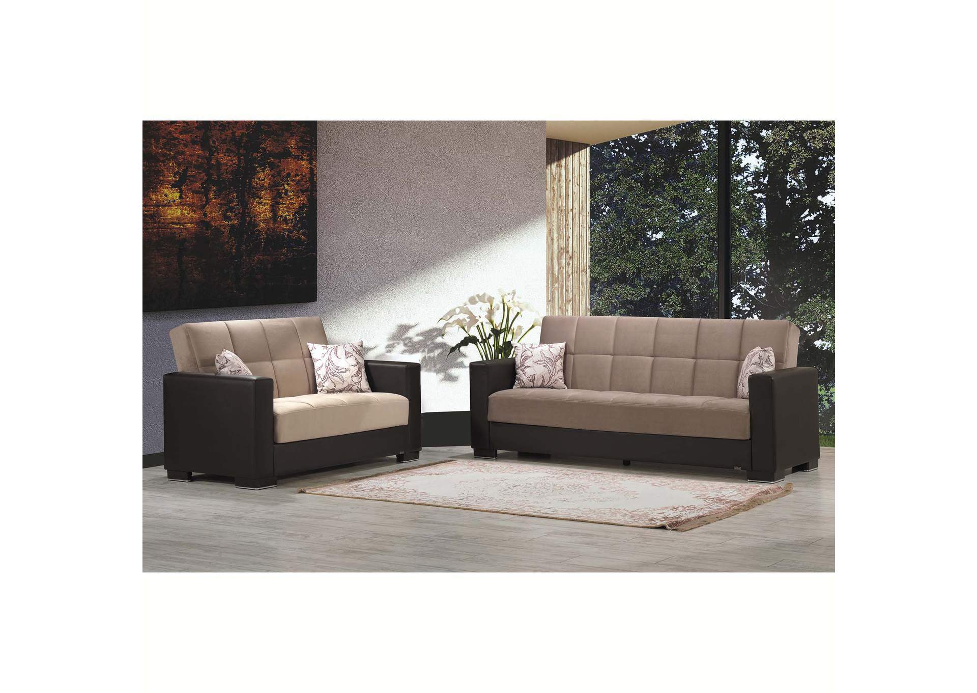 Armada Loveseat Seat - #9 Sand - Brown image 3