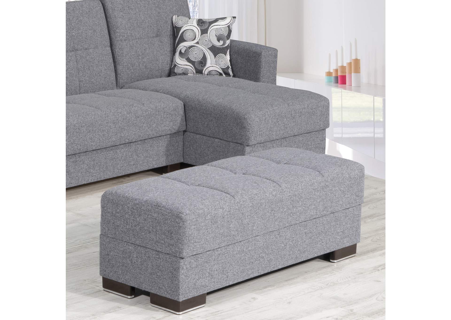 Armada Lounge Sectional Ottoman - #13 Gray image 3