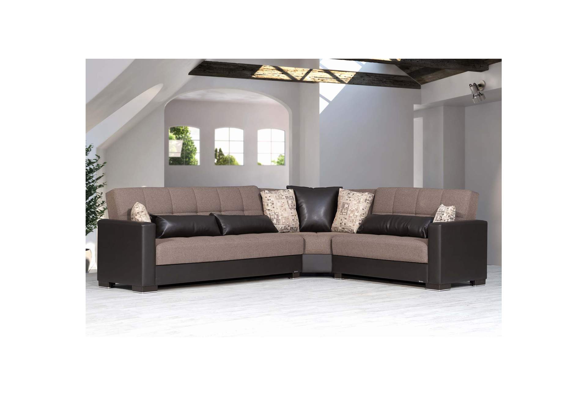 Armada Sectional S+L+W - #14 Brown - Brown - - 05 - 181 image 1