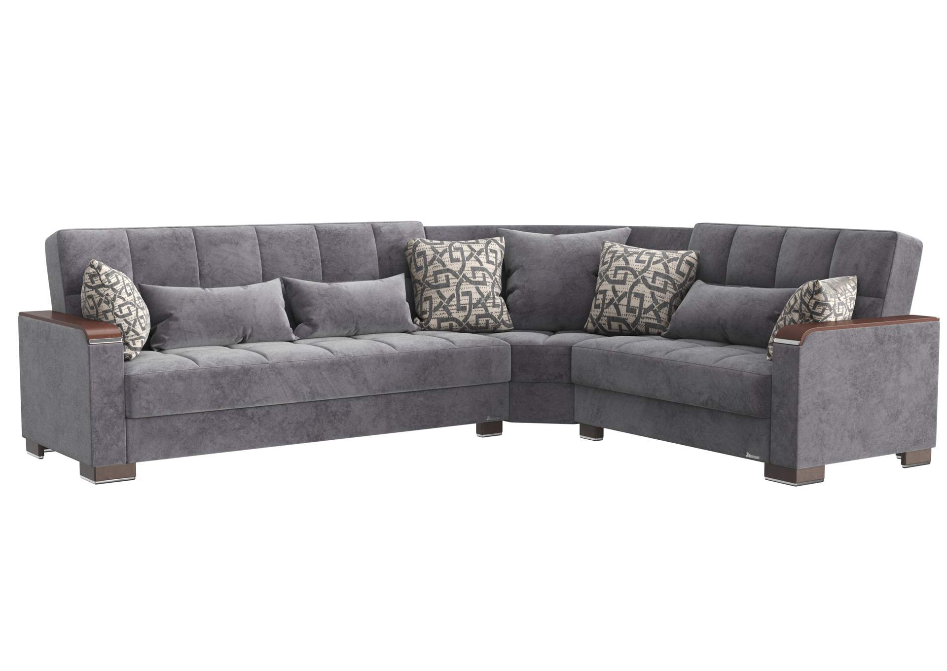 Armada Sectional S+L+W - #301 Microfiber Gray image 1