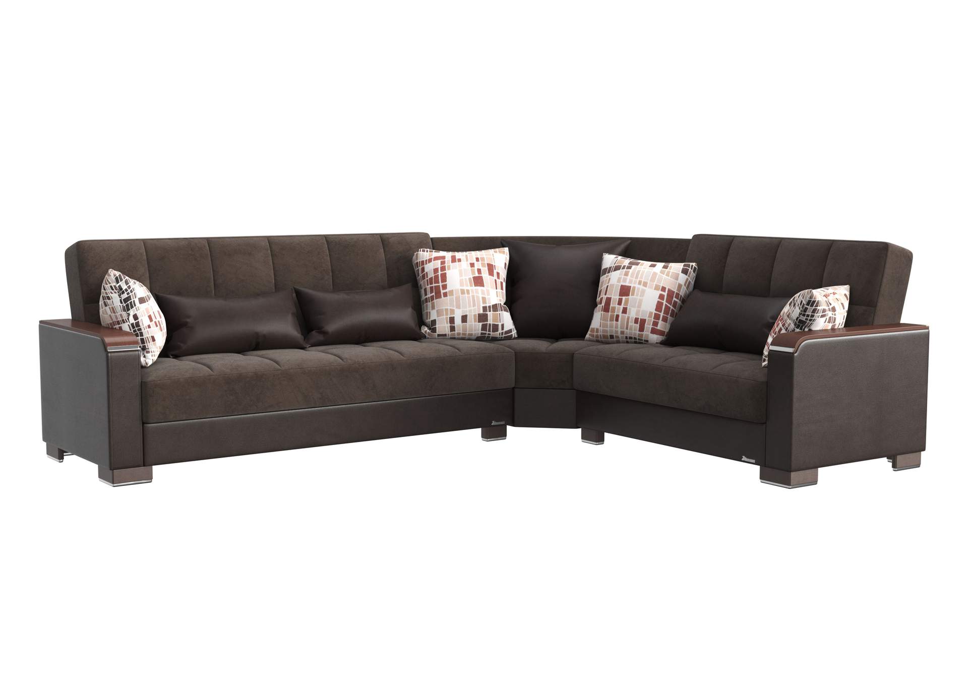 Armada Sectional S+L+W - #307 Brn - Brwn image 1
