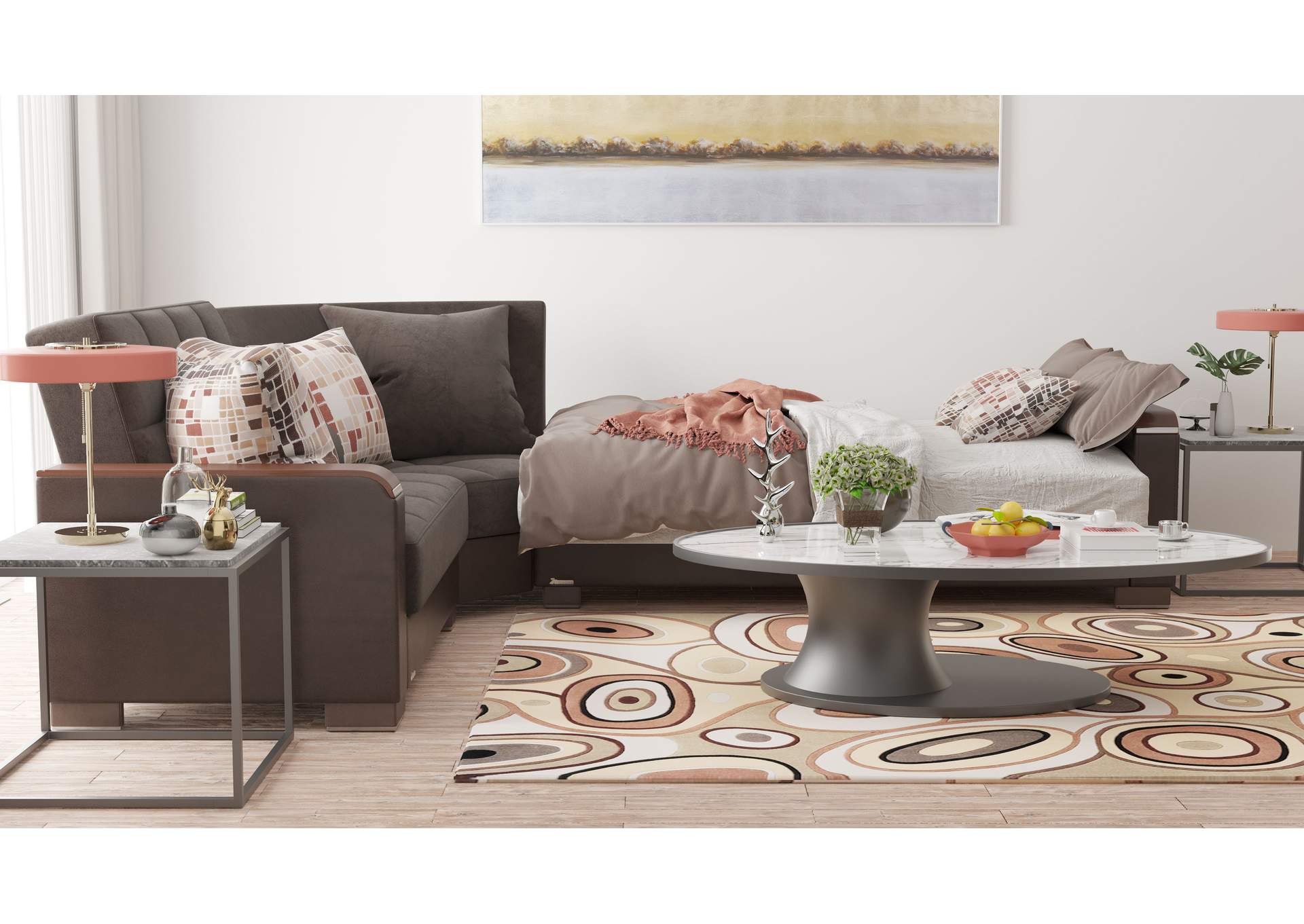 Armada Sectional S+L+W - #307 Brn - Brwn image 10