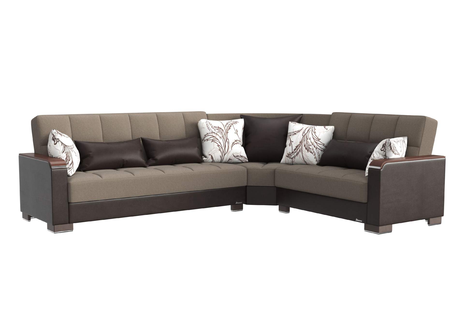 Armada Sectional S+L+W - #309 Sand - Brown image 1
