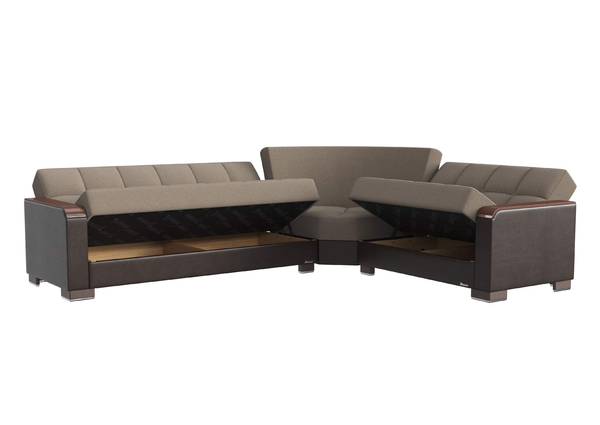 Armada Sectional S+L+W - #309 Sand - Brown image 3
