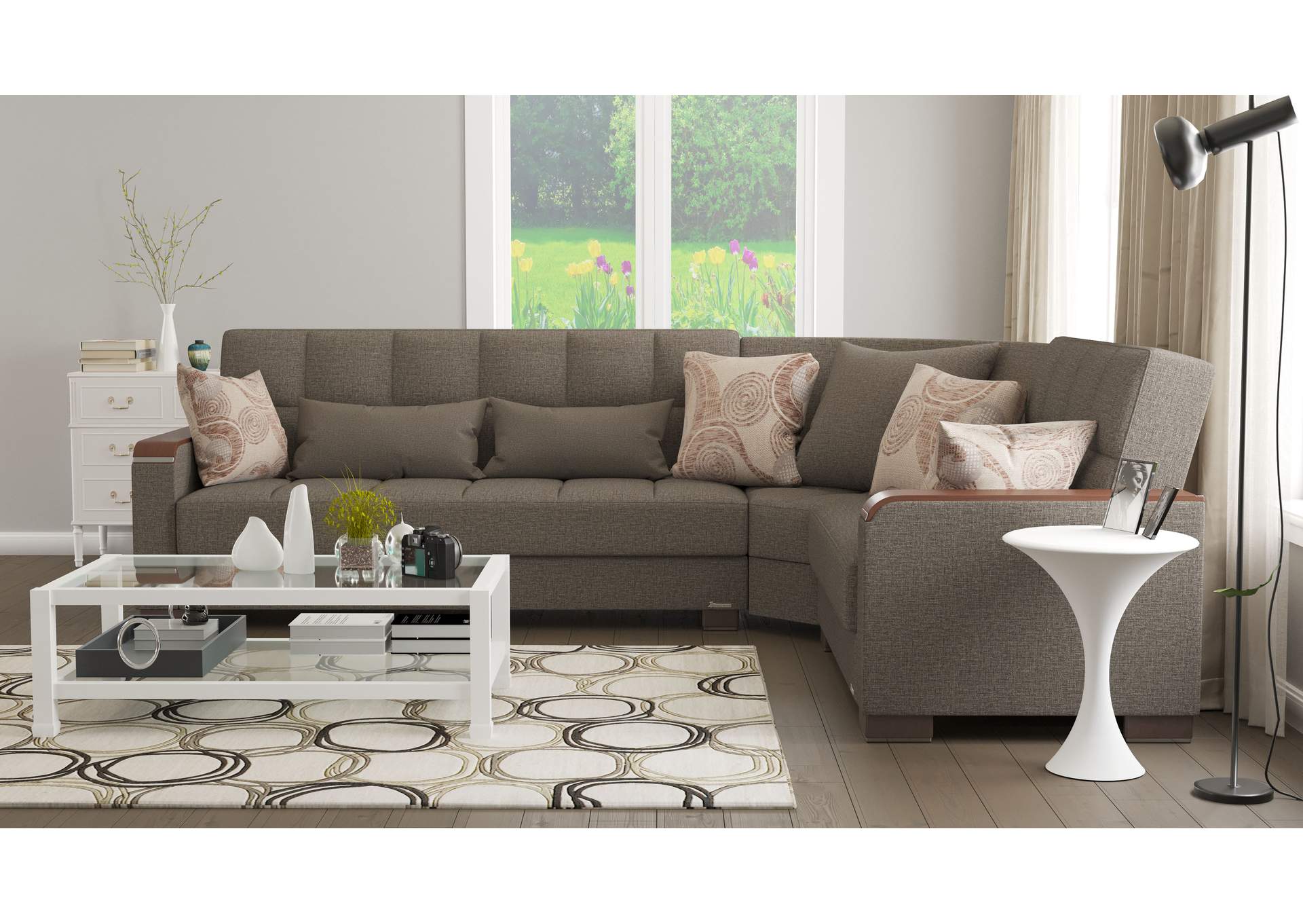 Armada Sectional S+L+W - #312 Brown image 5