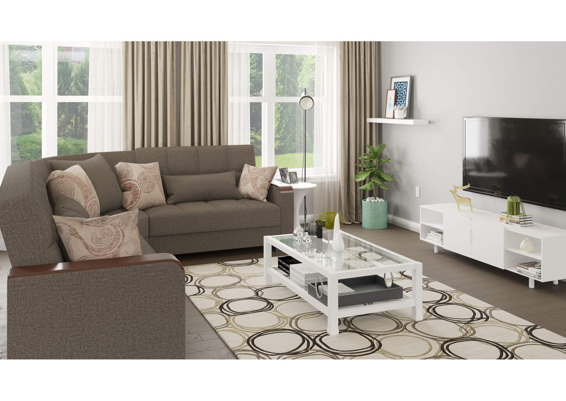 Armada Sectional S+L+W - #312 Brown image 9