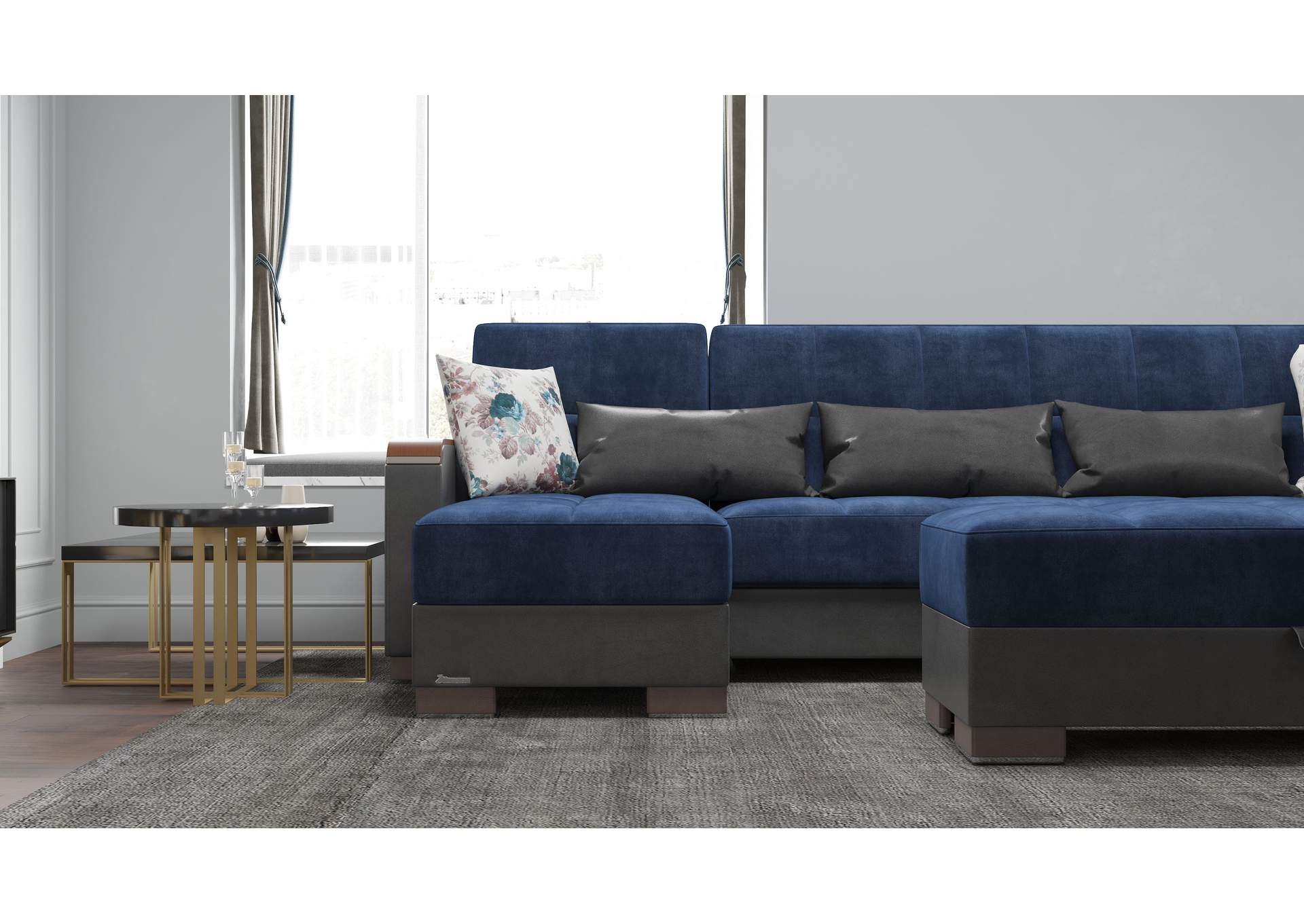 Armada Sectional S+L+W - #317 Emerald Blue image 5