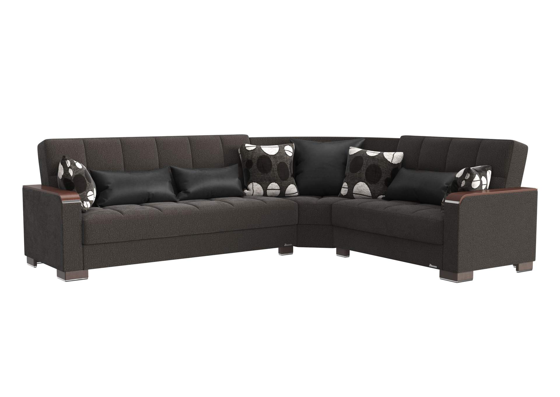 Armada Sectional S+L+W - #319 Dark Gray image 1