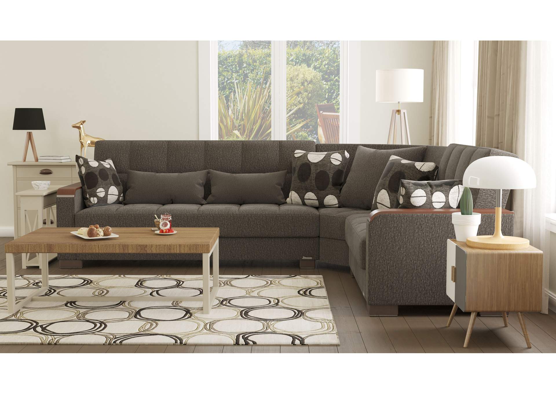 Armada Sectional S+L+W - #319 Dark Gray image 5