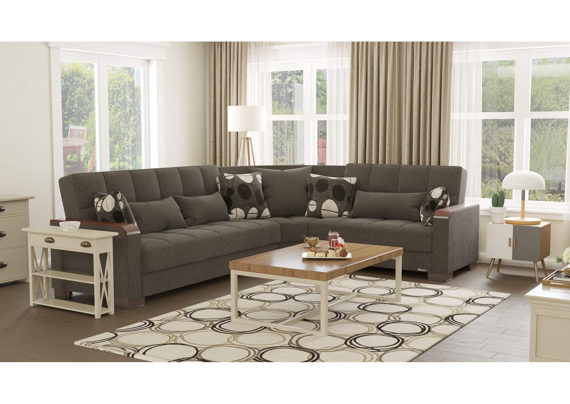 Armada Sectional S+L+W - #319 Dark Gray image 7