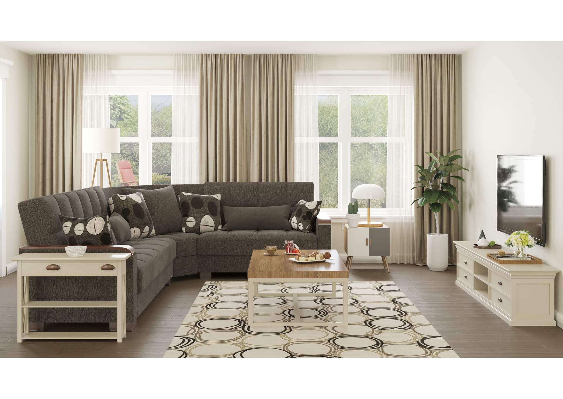 Armada Sectional S+L+W - #319 Dark Gray image 8