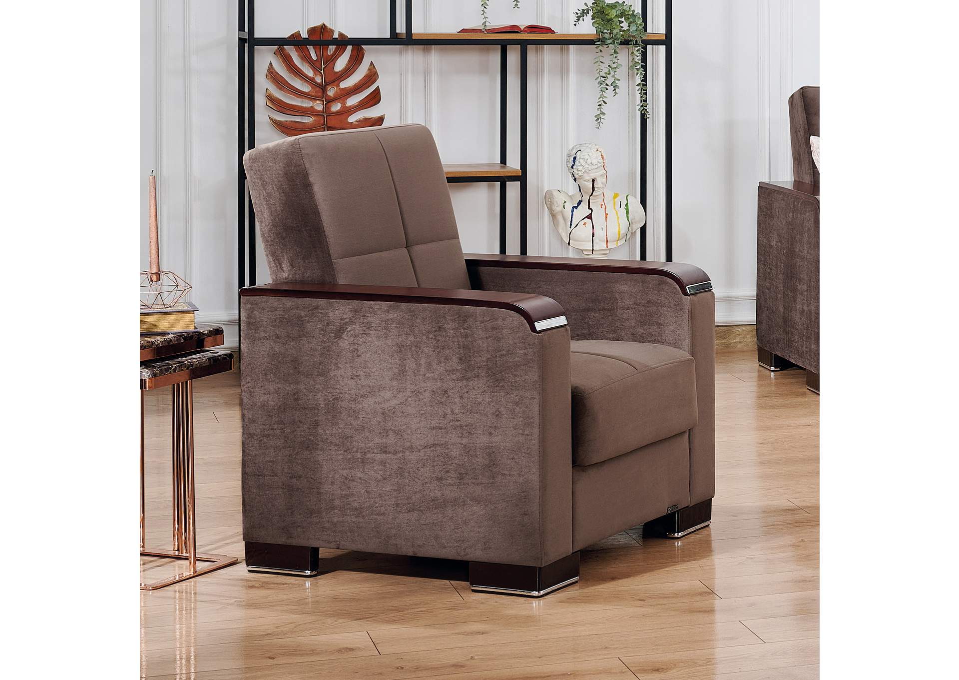 Armada Chair - #308 Microfiber Brown image 6