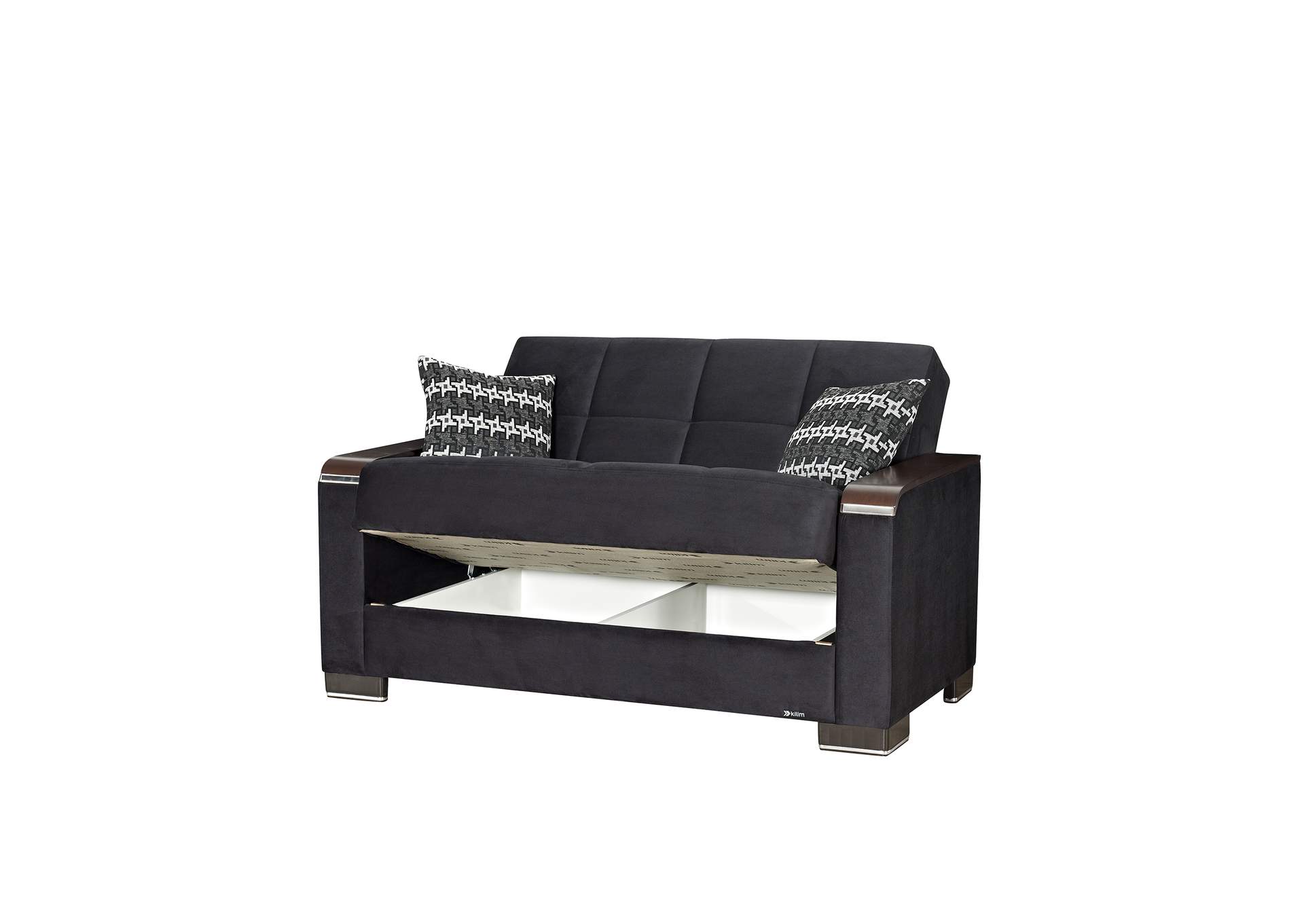 Armada Loveseat - #303 Microfiber Black image 1