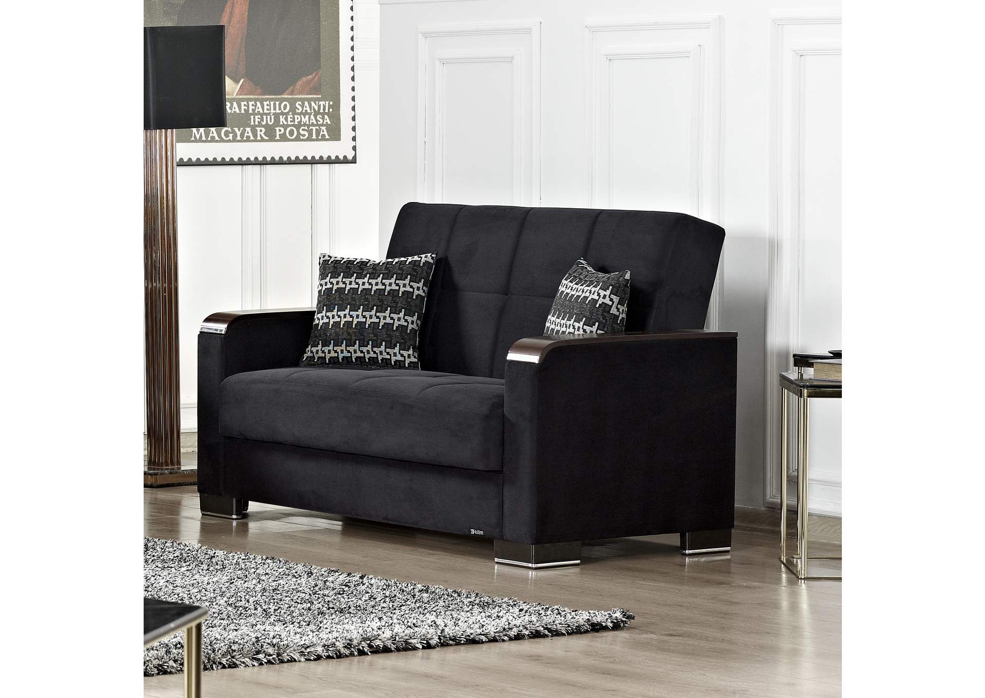 Armada Loveseat - #303 Microfiber Black image 6