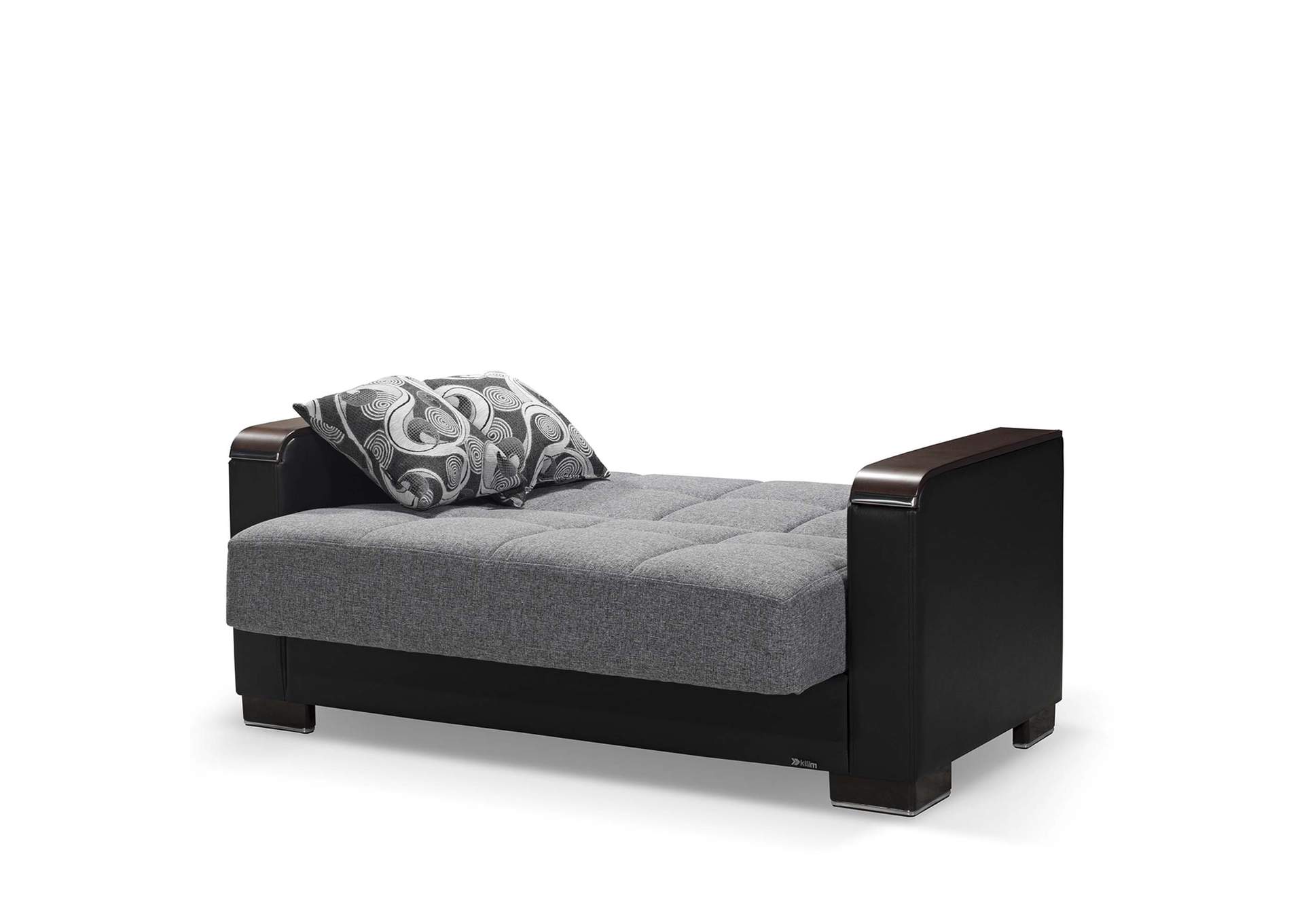 Armada Loveseat - #305 Gray - Black