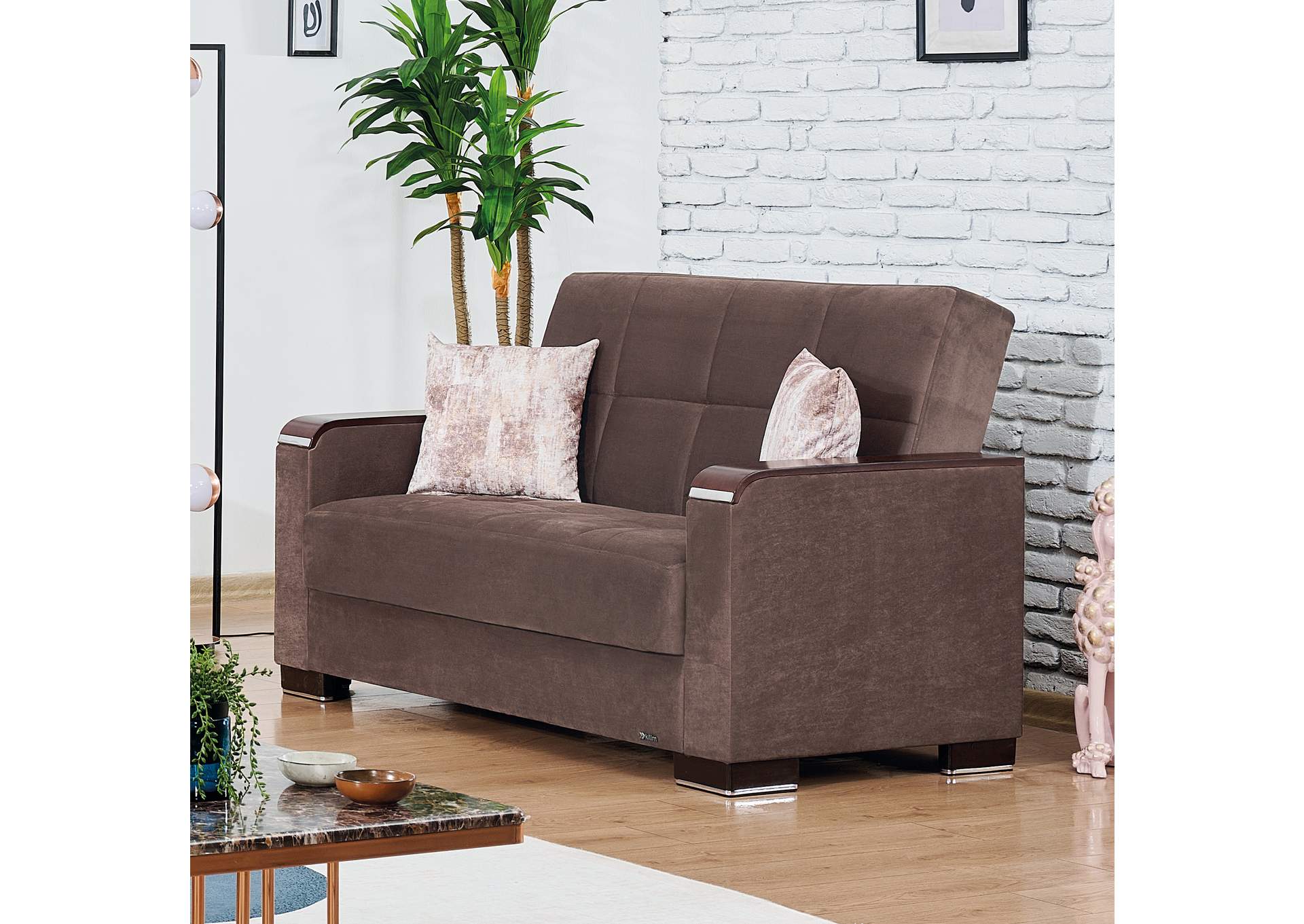Armada Loveseat Seat - #308 Microfiber Brown image 6