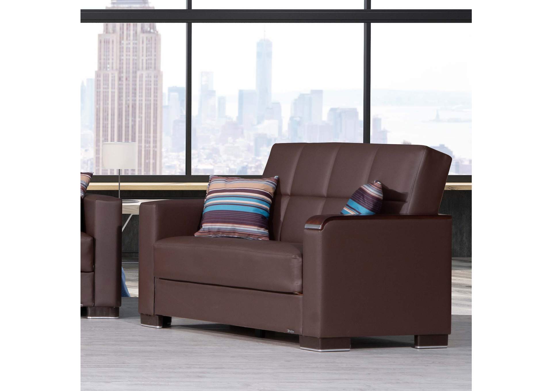 Armada Loveseat Seat - #316 Brown Pu image 3