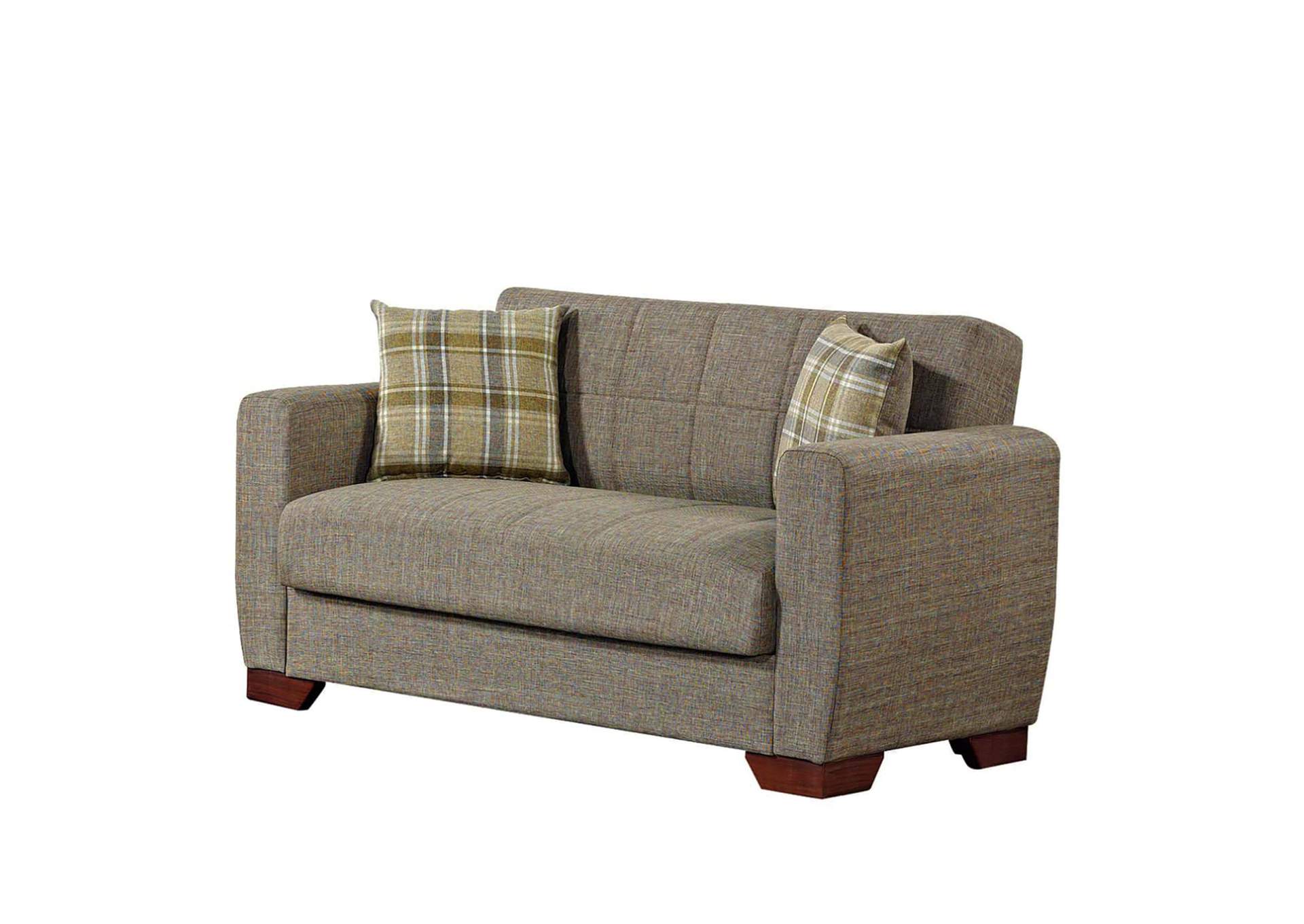 Barato Loveseat - Brown image 1