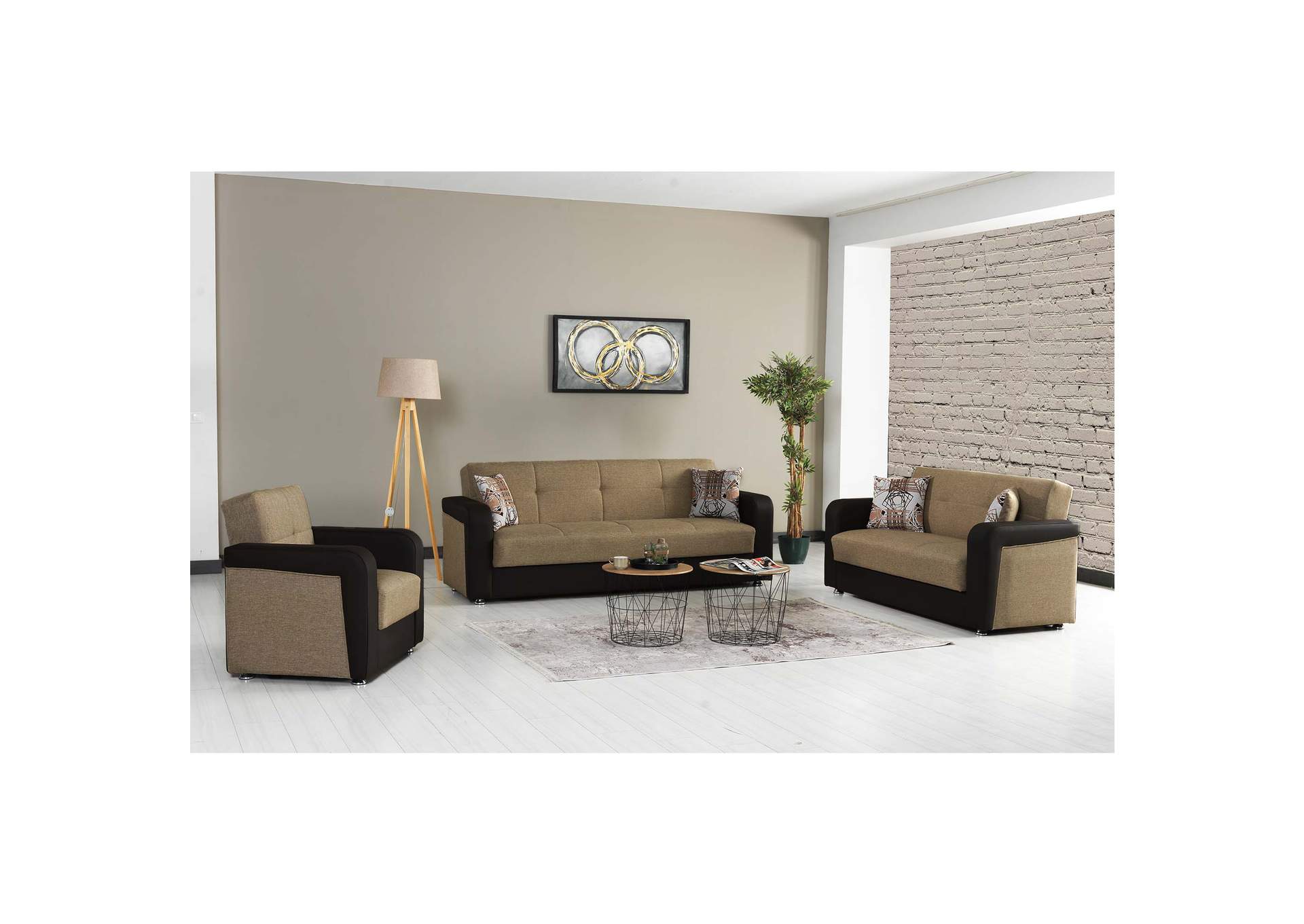 Harmony Sofa - Brown - Pu image 4