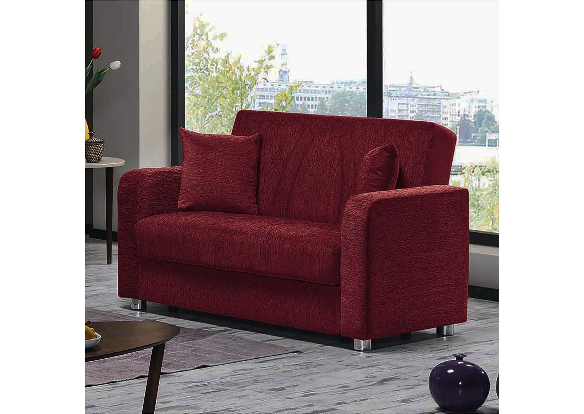 Elegance (Joker) Loveseat Seat - Red image 3