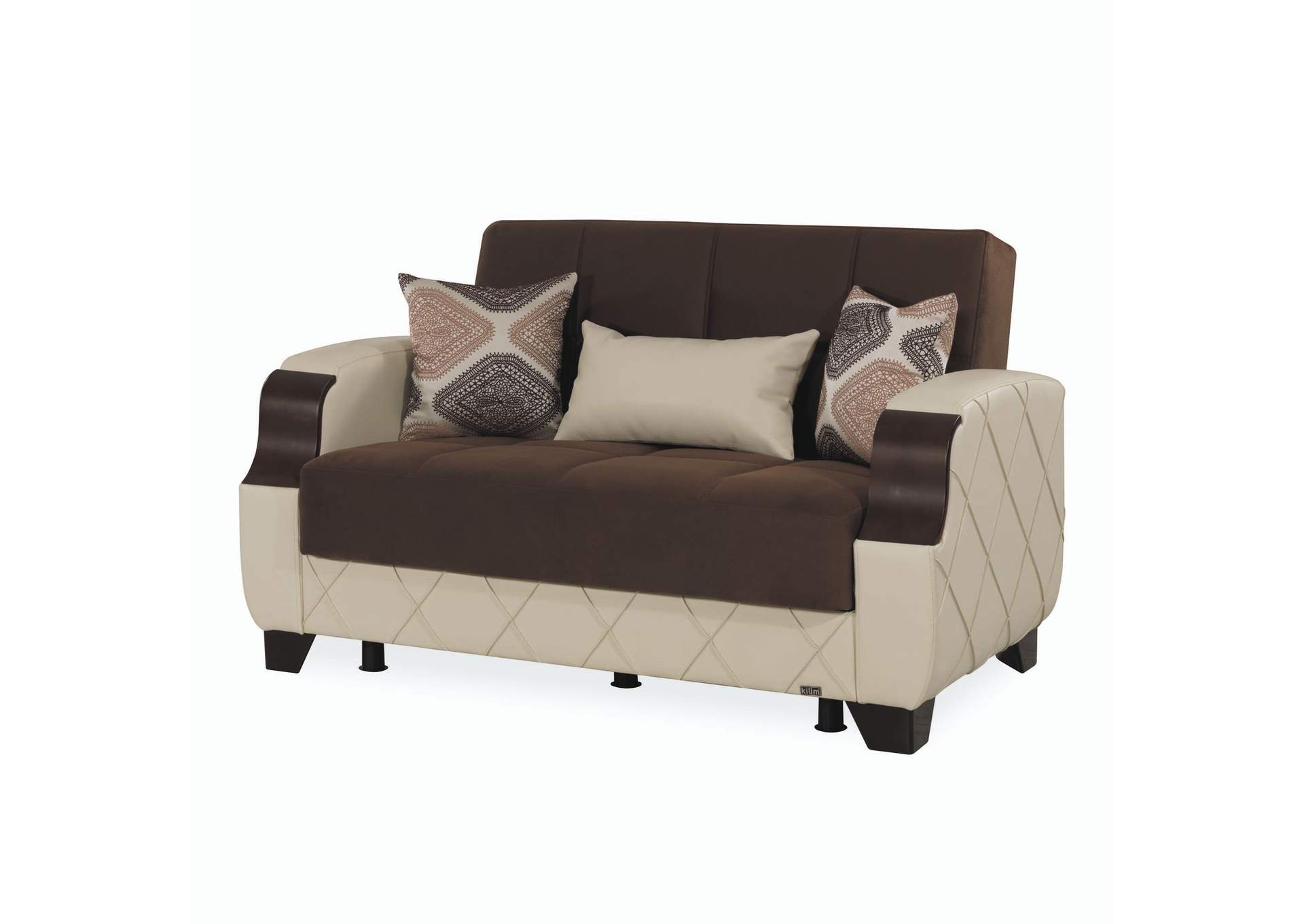 Molina Loveseat Seat - Dark Brown - Cream 27 - 598 - 16 - 626 image 1
