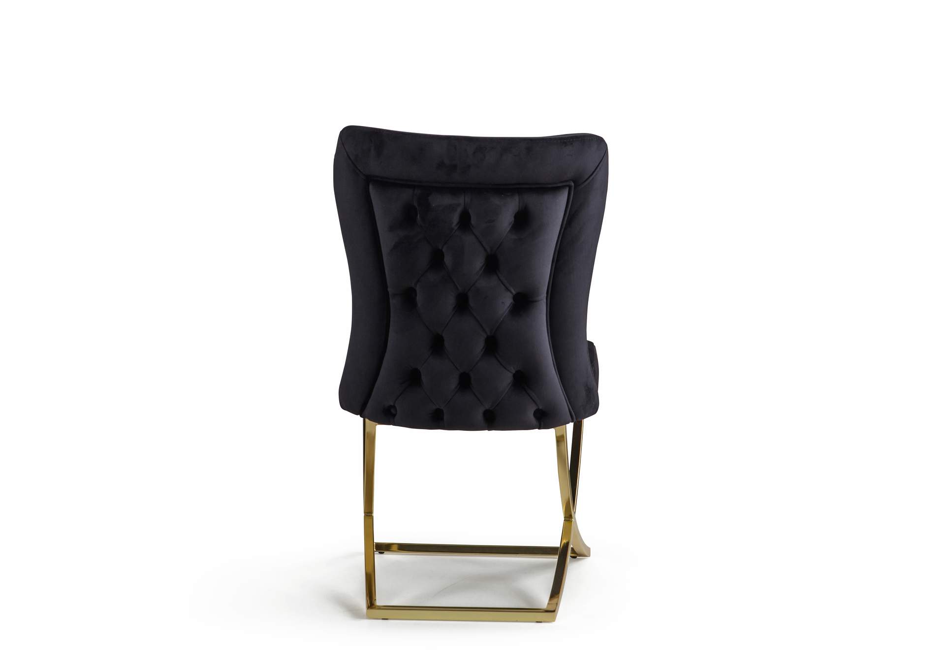 Royal Dining Chair - Black - Gold image 4