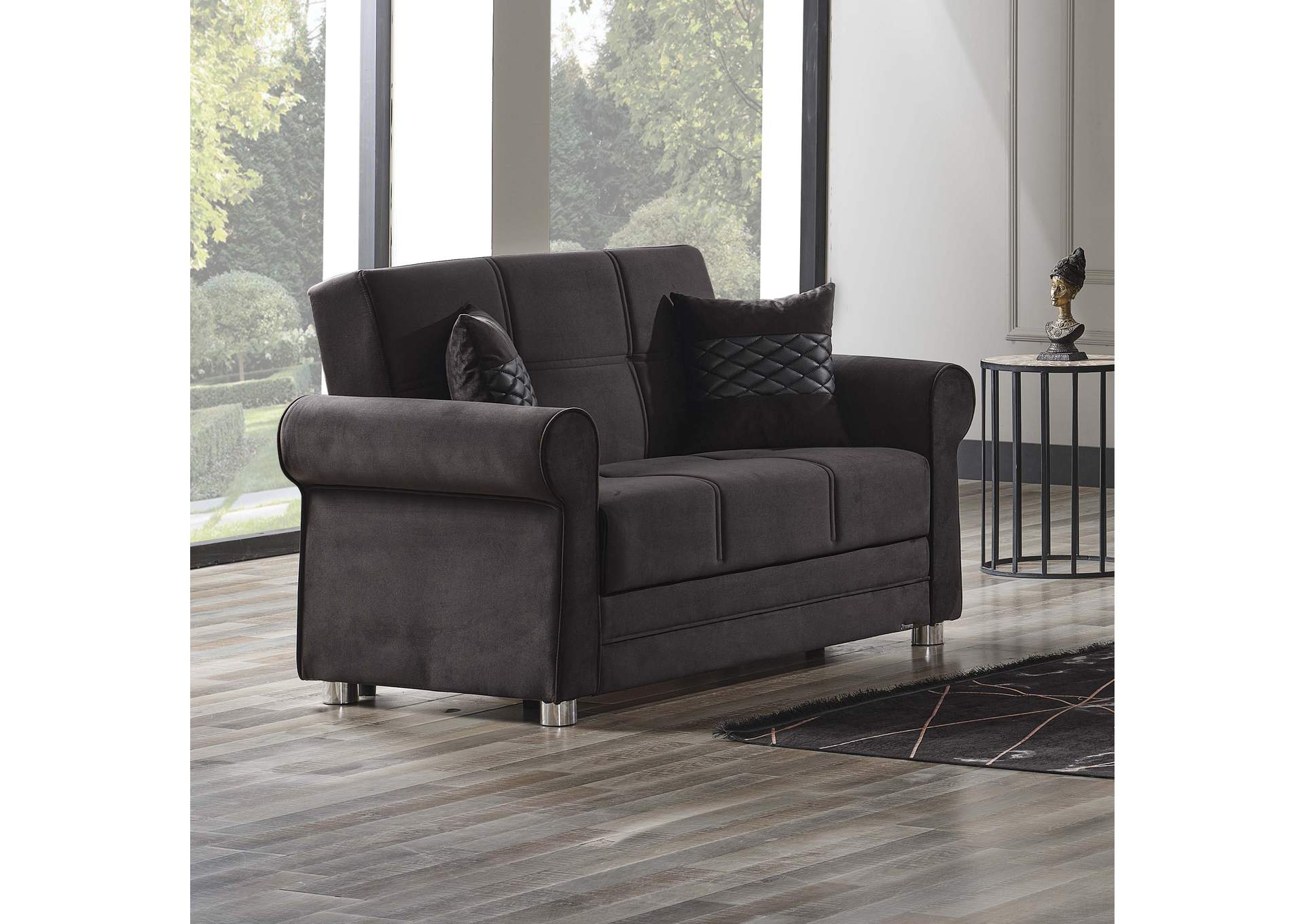 Sara Loveseat Seat - Black image 5
