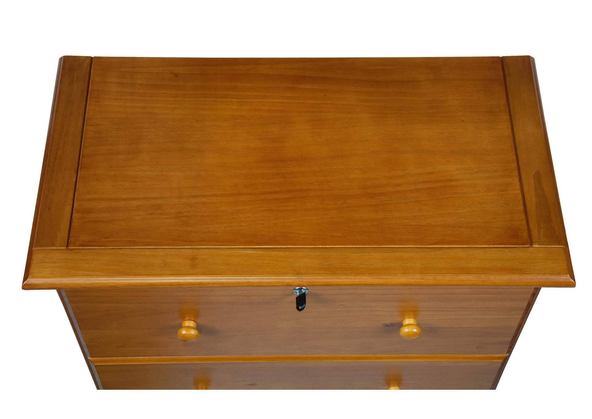 100% Solid Wood 5-Jumbo Drawer Chest with Lock image 4