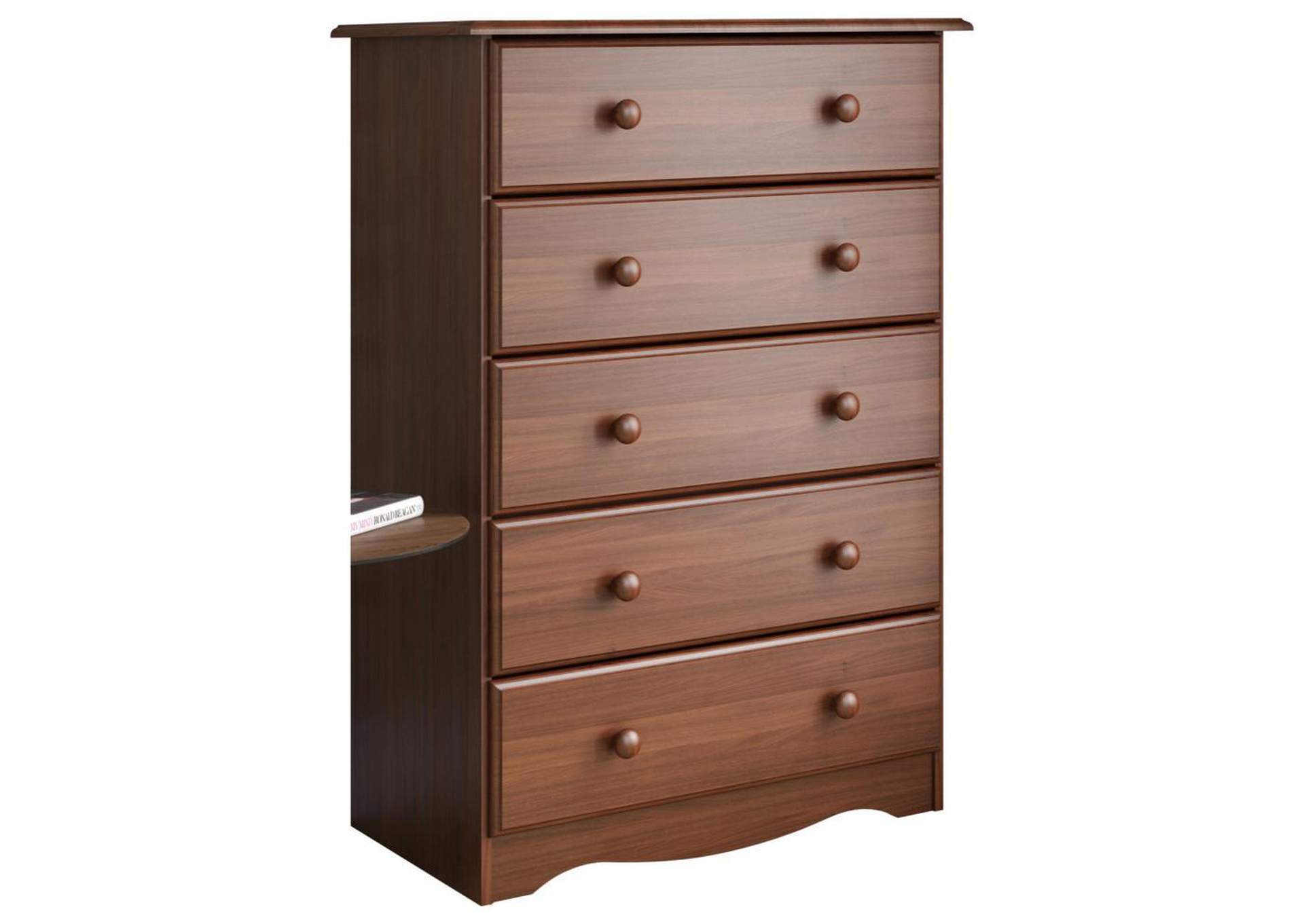 100% Solid Wood 5-Drawer Chest image 1