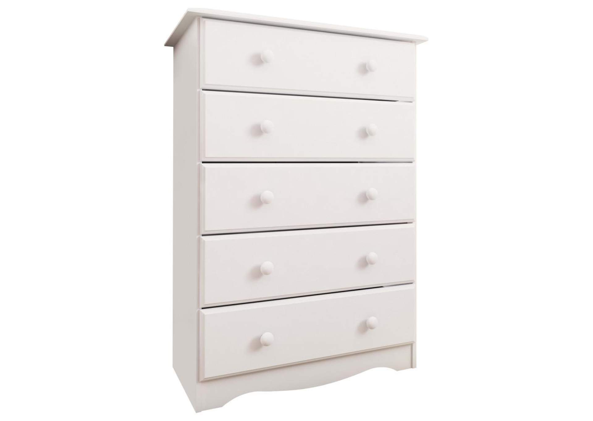 100% Solid Wood 5-Drawer Chest image 1