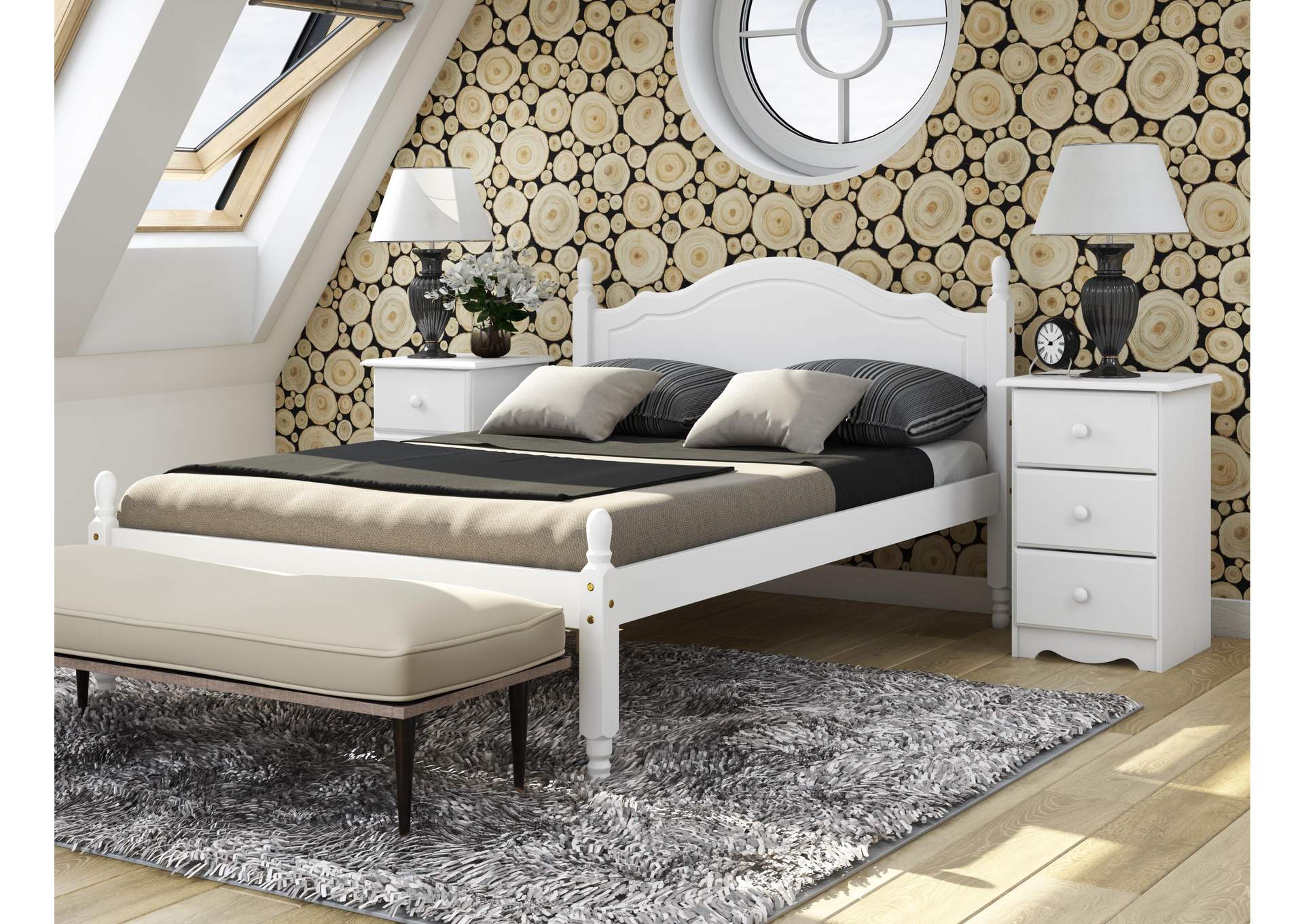 100% Solid Wood Reston Full Bed image 3