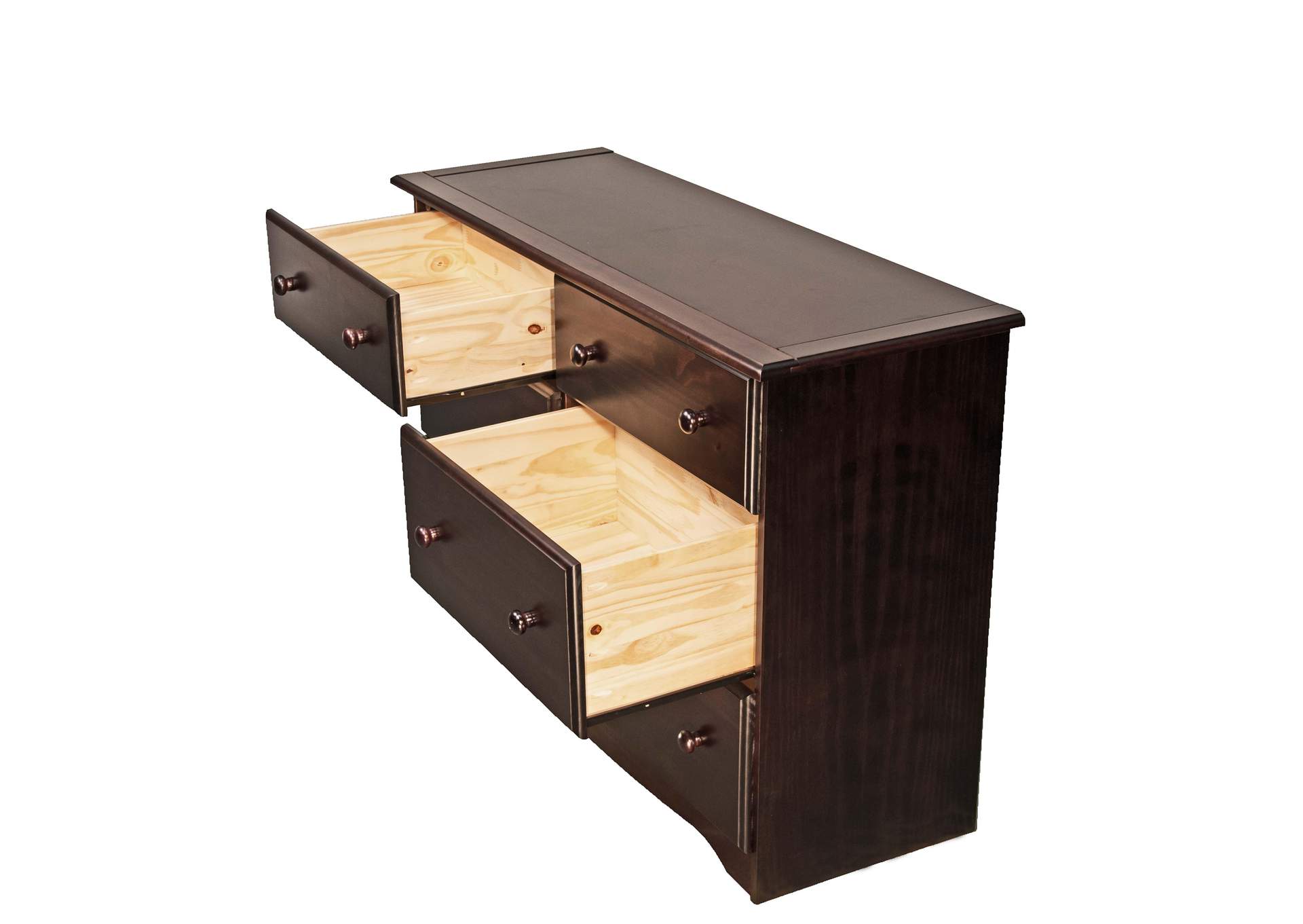 100% Solid Wood 6-Drawer Double Dresser image 4