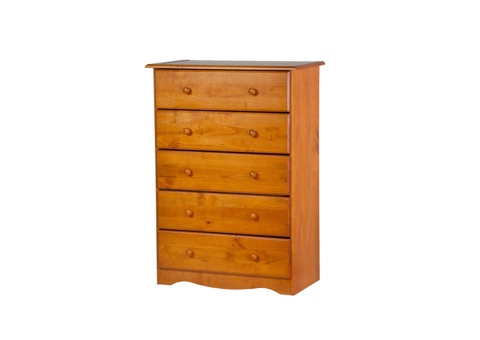 100% Solid Wood 5-Drawer Chest image 1