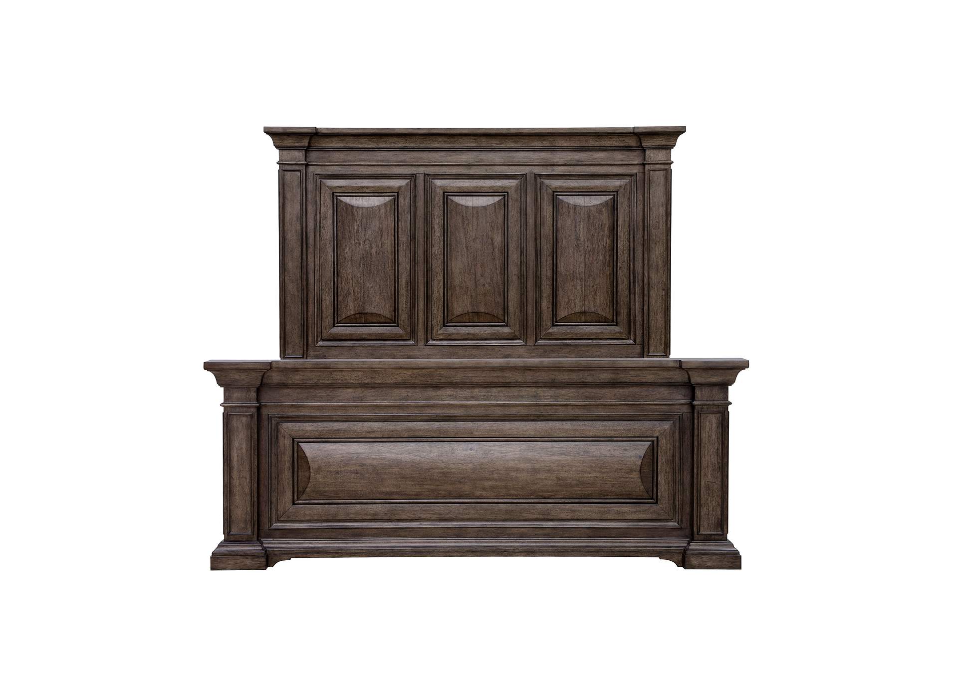 Woodbury California King Panel Bed in Cowboy Boots Brown image 1