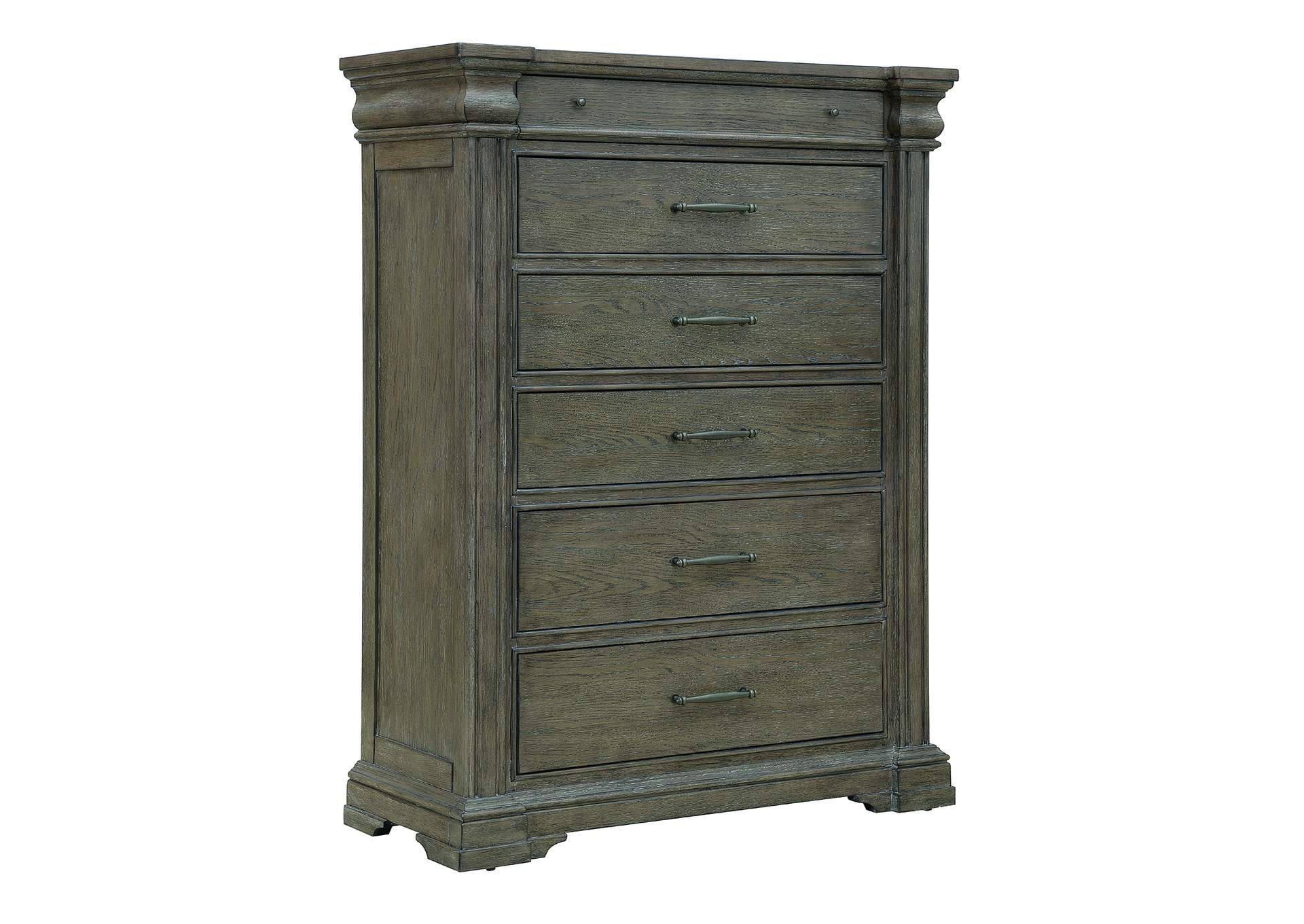 Madison Ridge Brown 6 Drawer Chest image 1