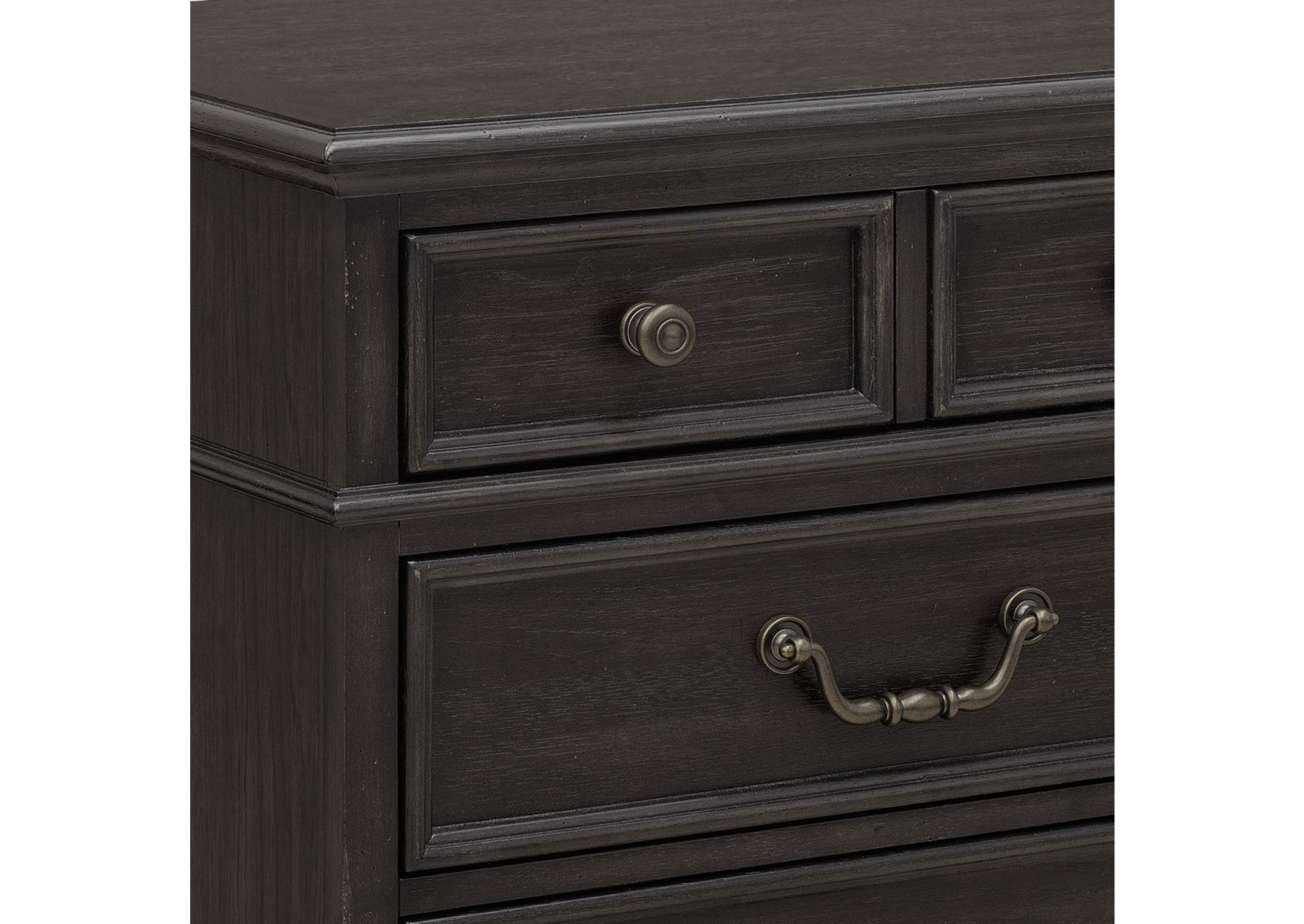 Hickory Creek 3 Drawer Nightstand image 6