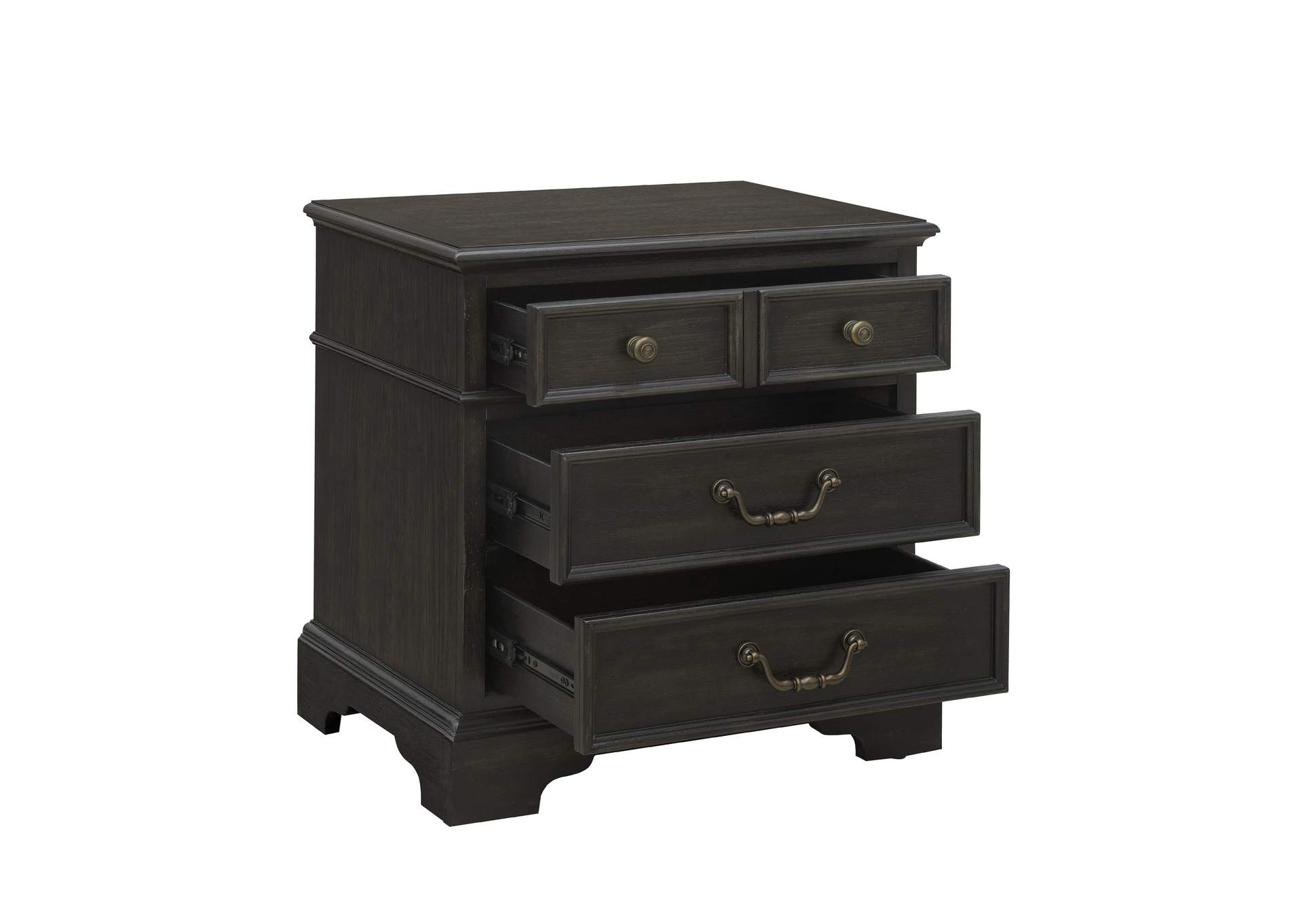 Hickory Creek 3 Drawer Nightstand image 4