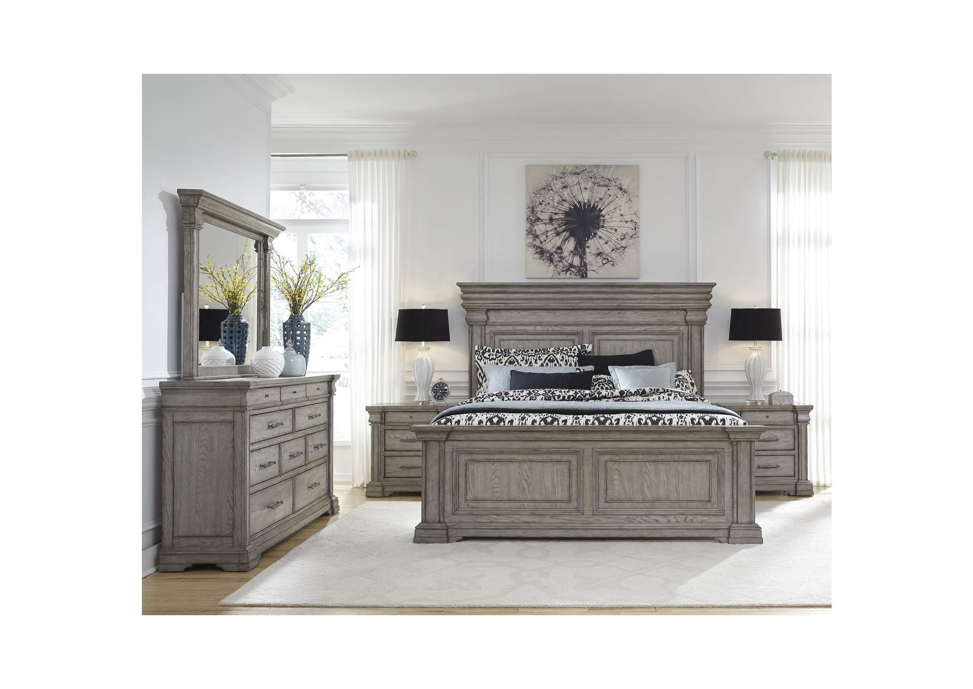 Madison Ridge California King Panel Bed in Heritage Taupe image 8
