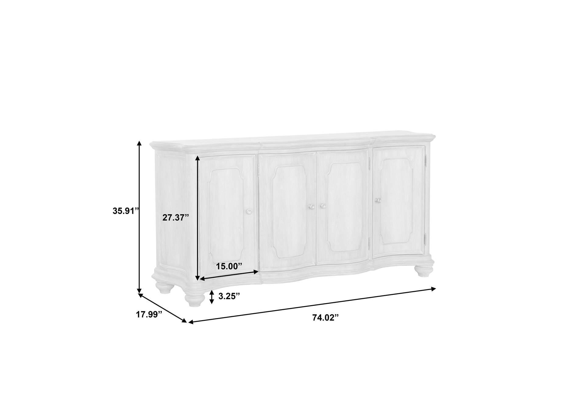 Weston Hills 4 Door Buffet image 12
