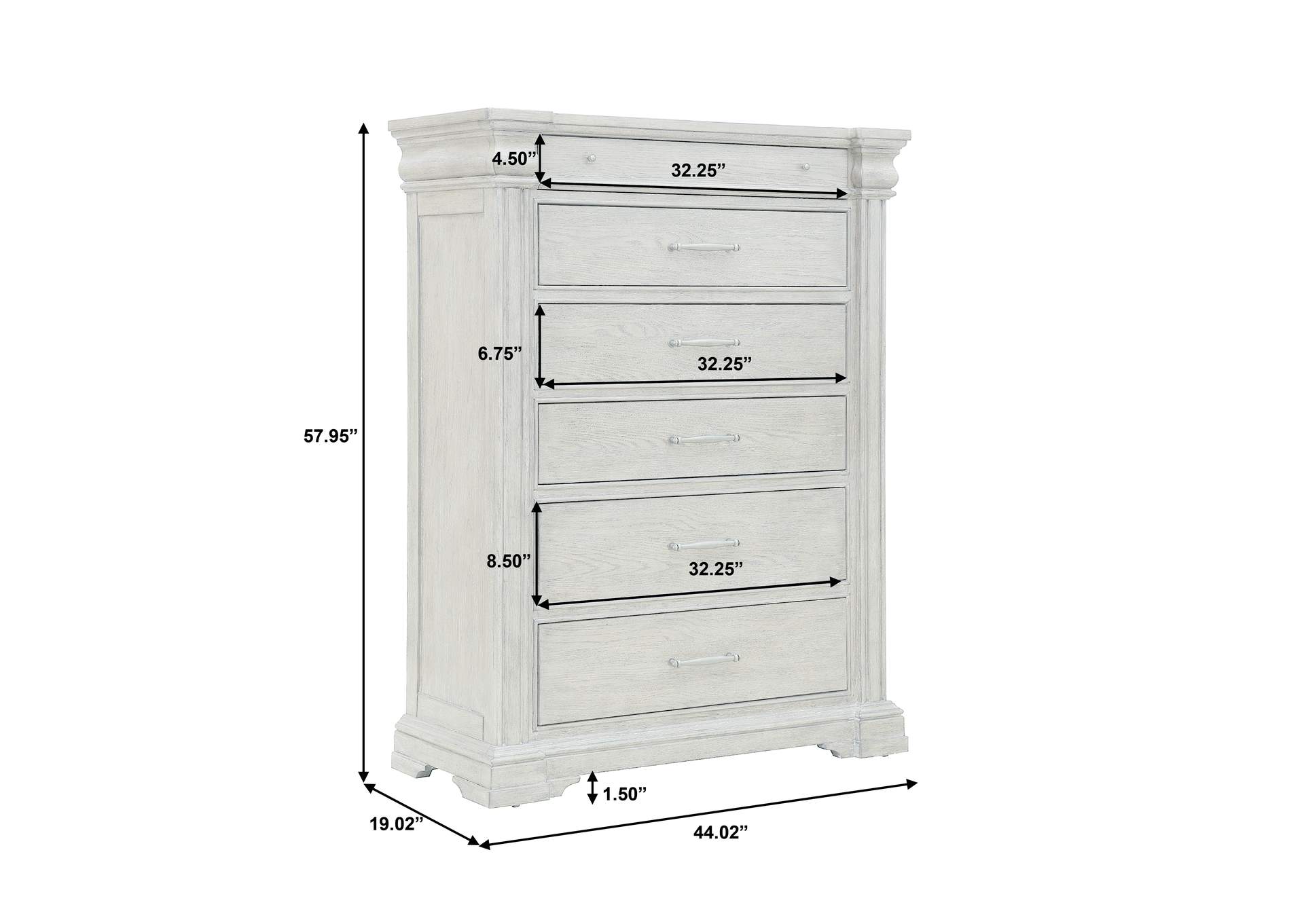 Madison Ridge Brown 6 Drawer Chest image 6