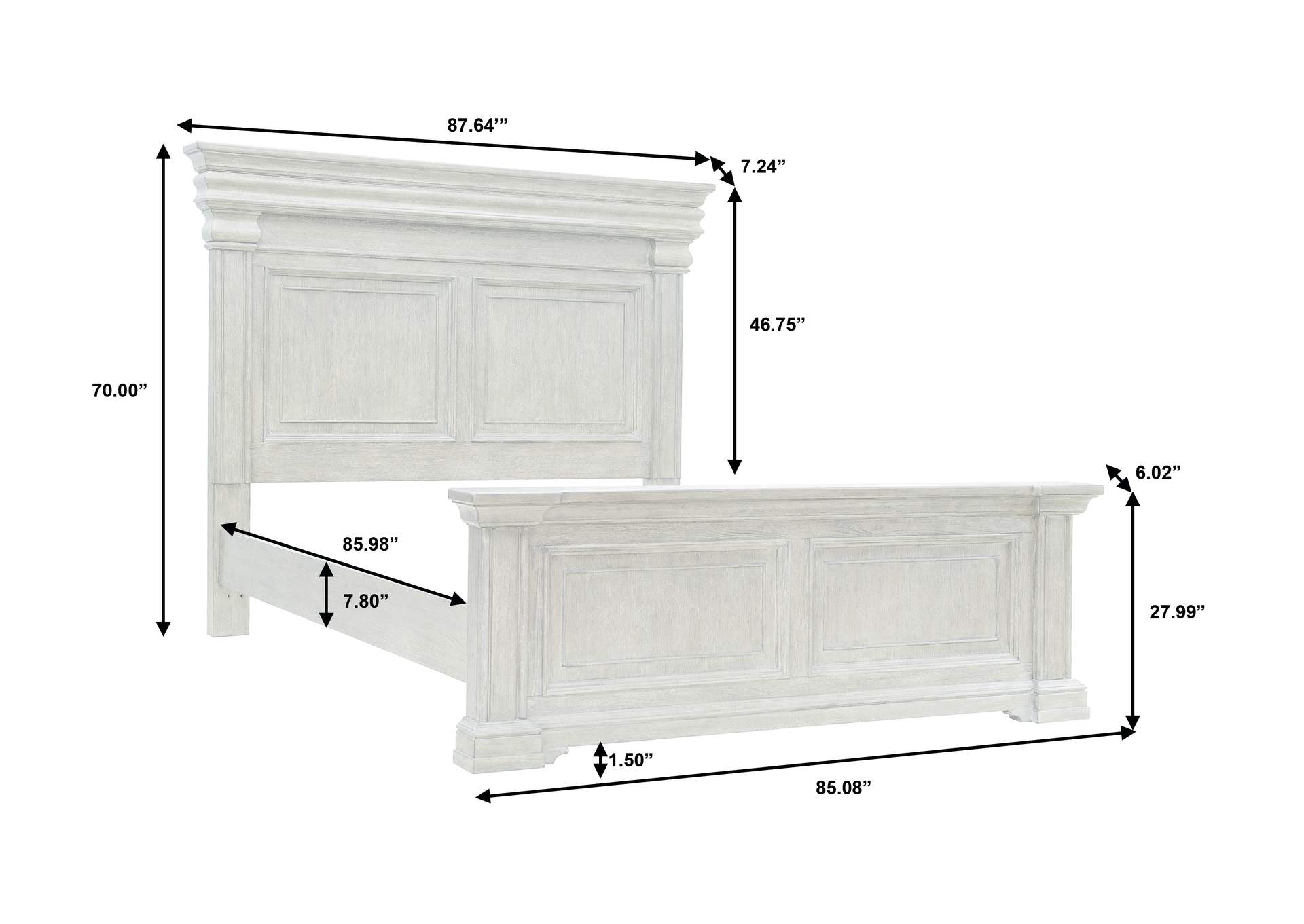 Madison Ridge Brown California King Panel Bed image 8