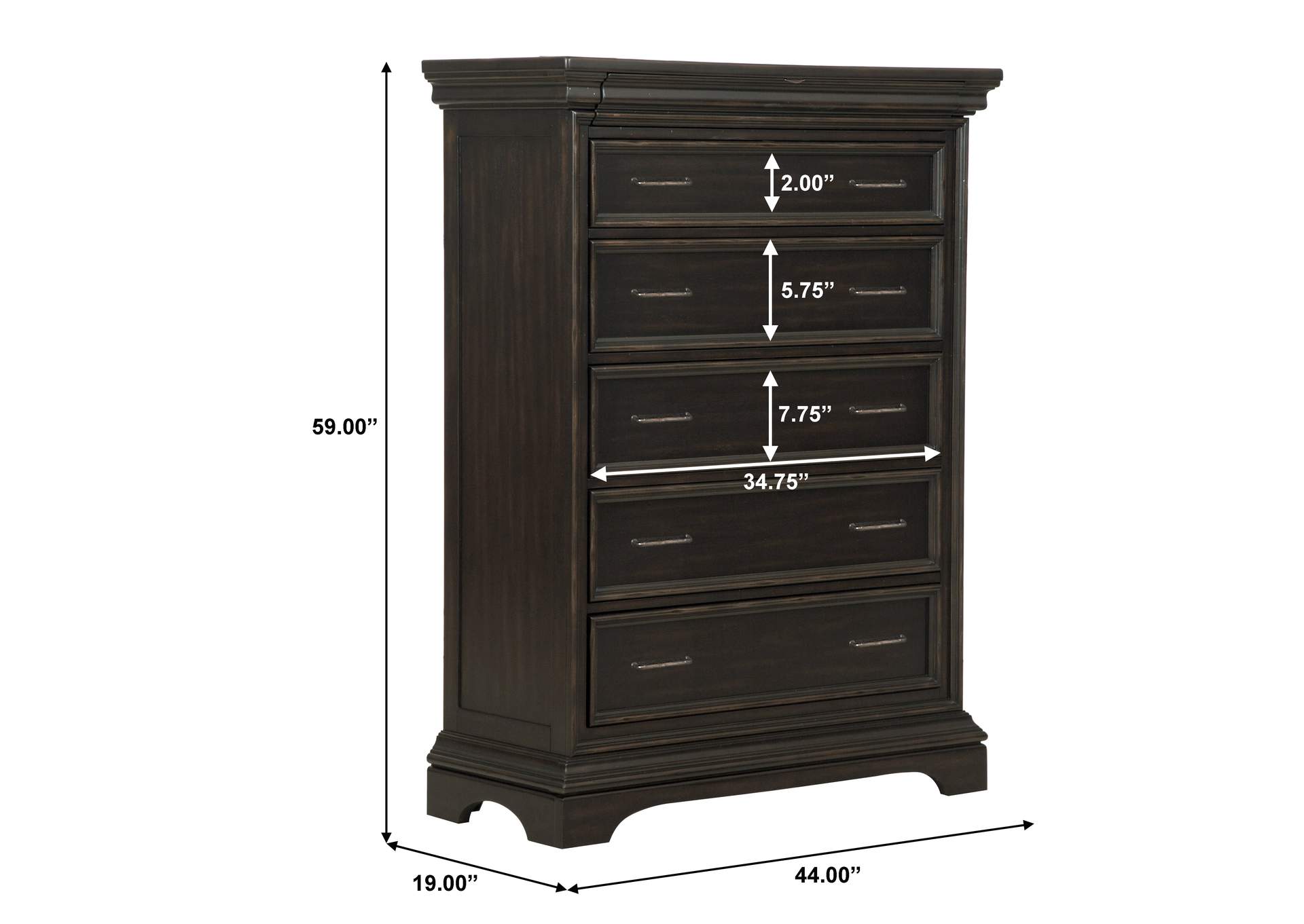 Caldwell 6 Drawer Chest image 7