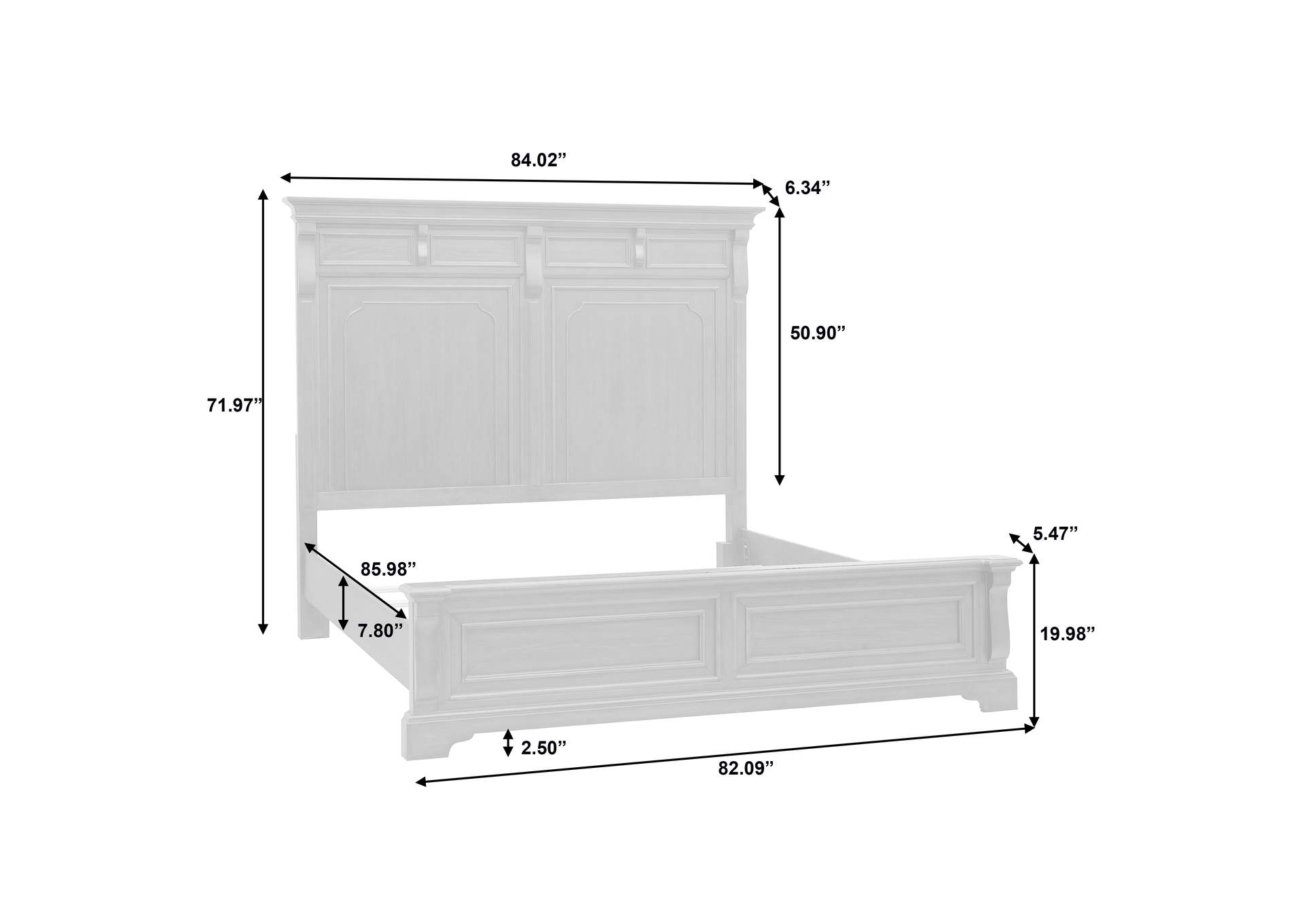 Hickory Creek California King Panel Bed image 10